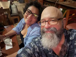 Marcela and Scott at Encantiki