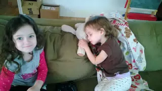 Luciana Fell Asleep on Lambie