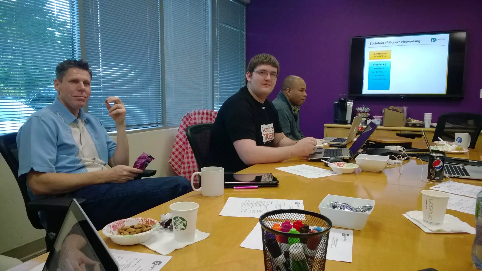 Meeting at Pertino in Los Gatos, California