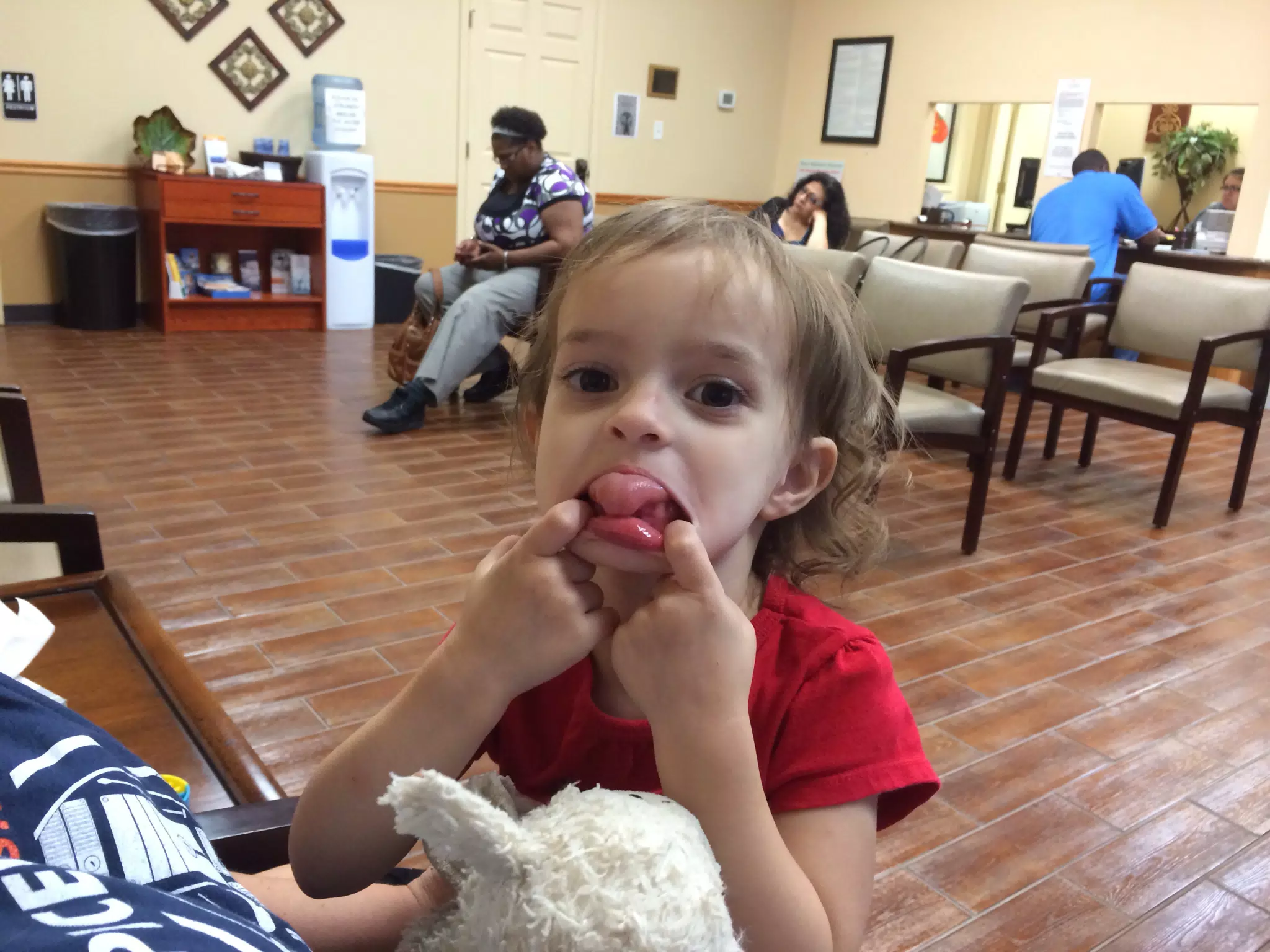 Luciana Waiting at Urgent Care