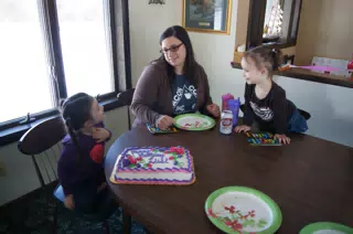 Liesl, Dominica and Luciana at Liesl's Birthday