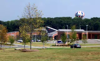 Anderson Balloon Water Tower over YMCA