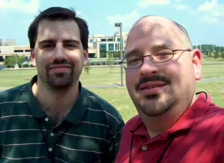 Andrew West and Scott Alan Miller in Anderson, South Carolina