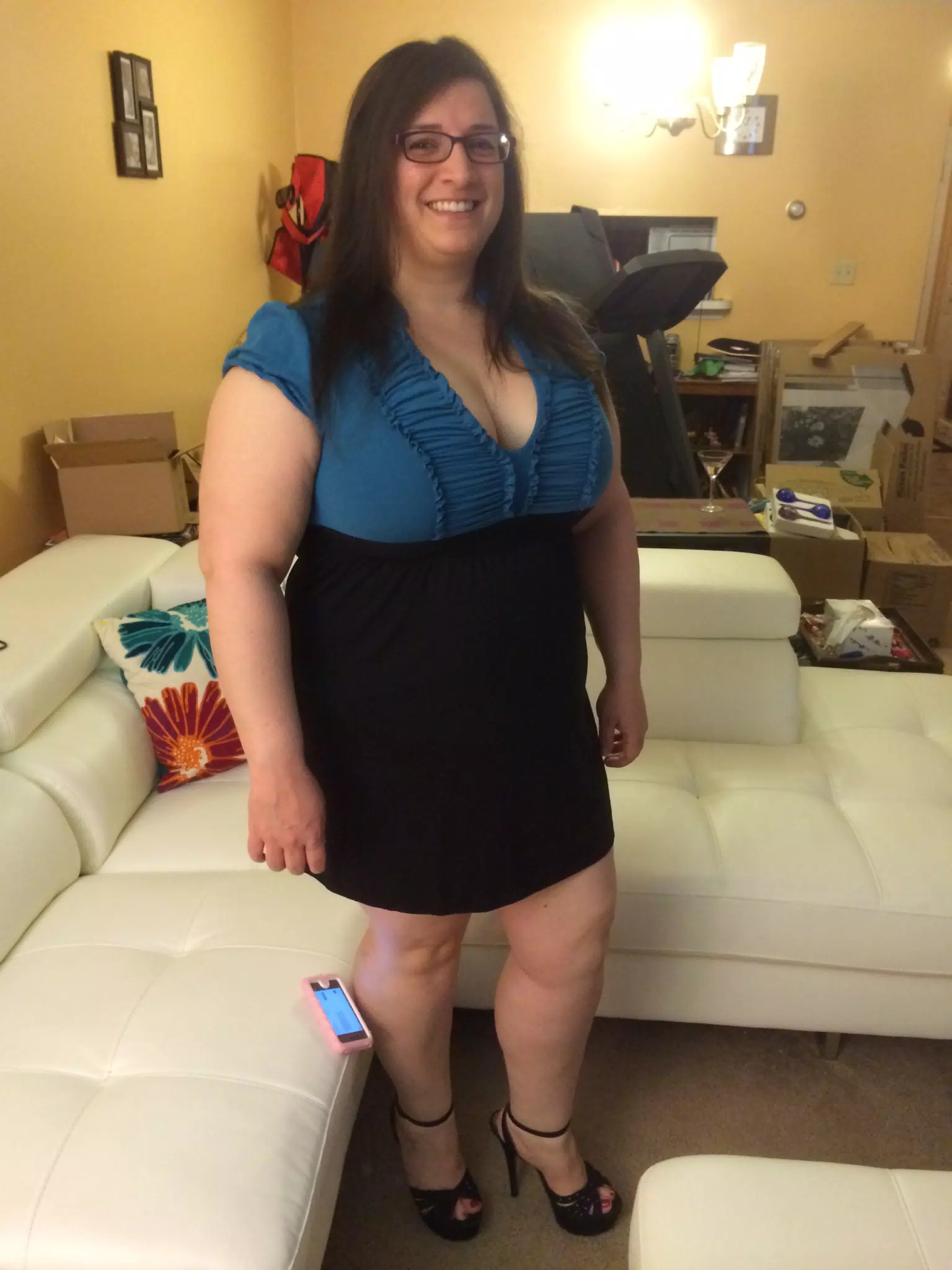 Dominica in the Living Room of the Peekskill House
