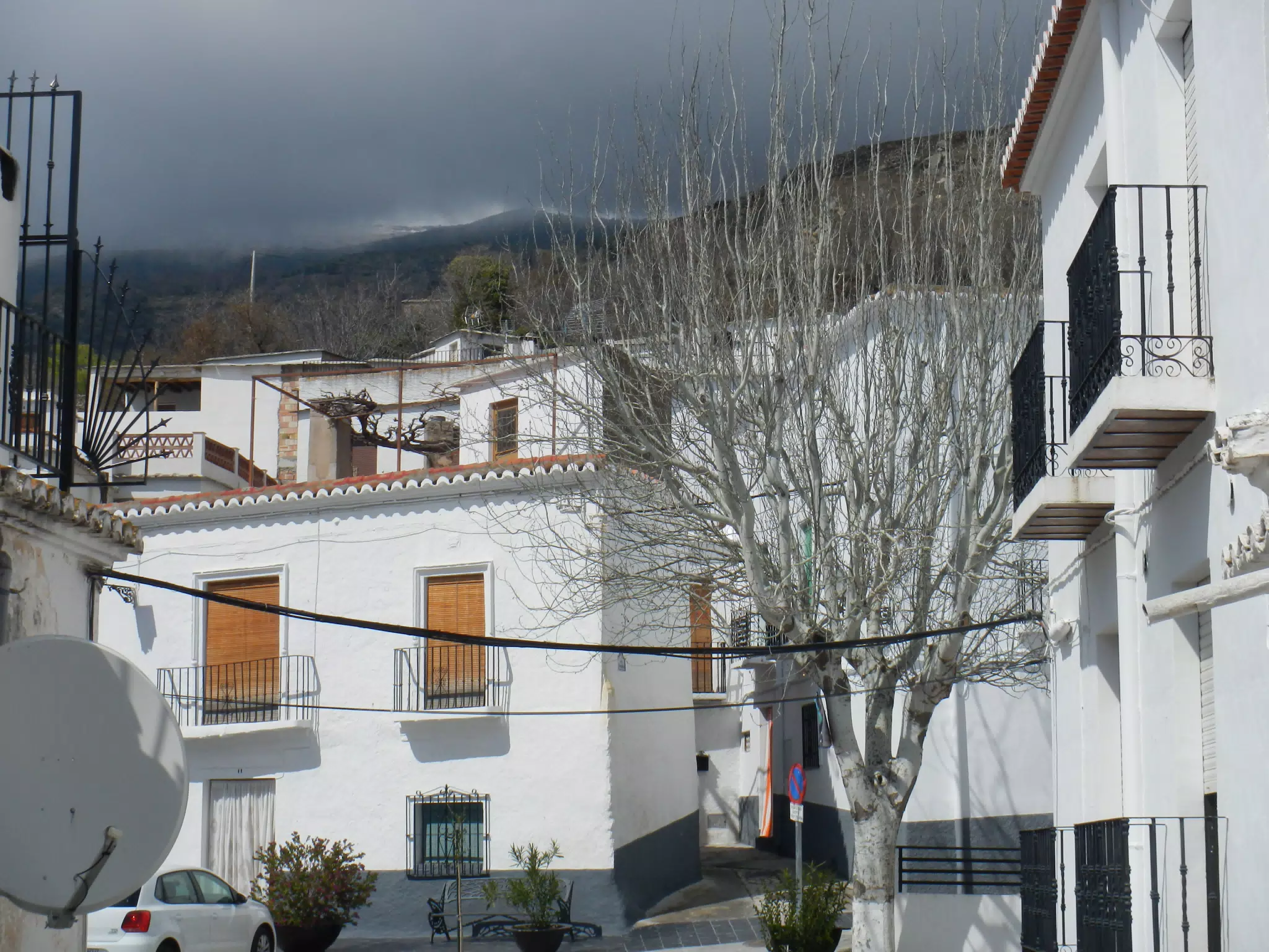 Looking North Over Plaza Santa Ana in Cañar