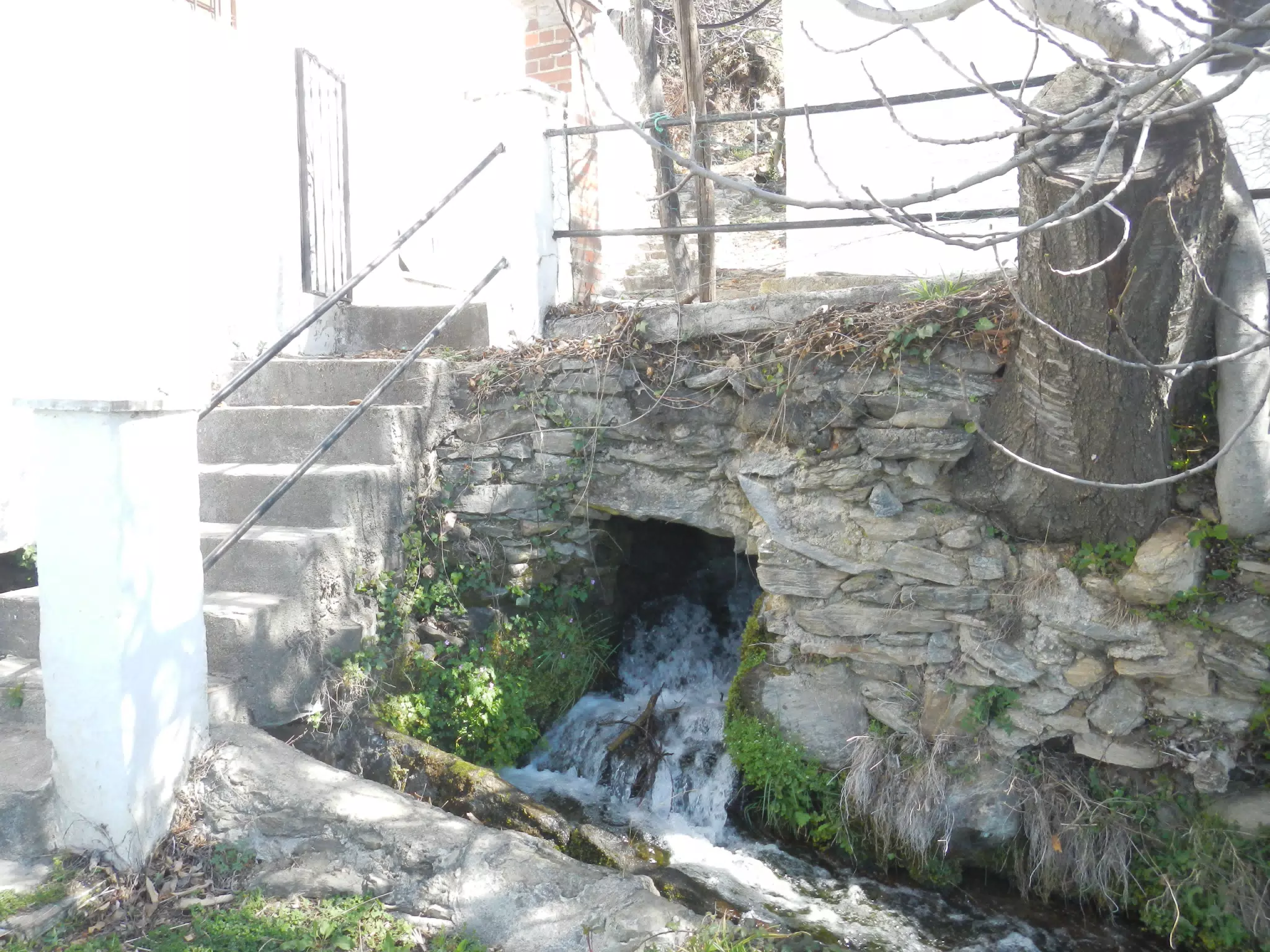 Waterfall Under House