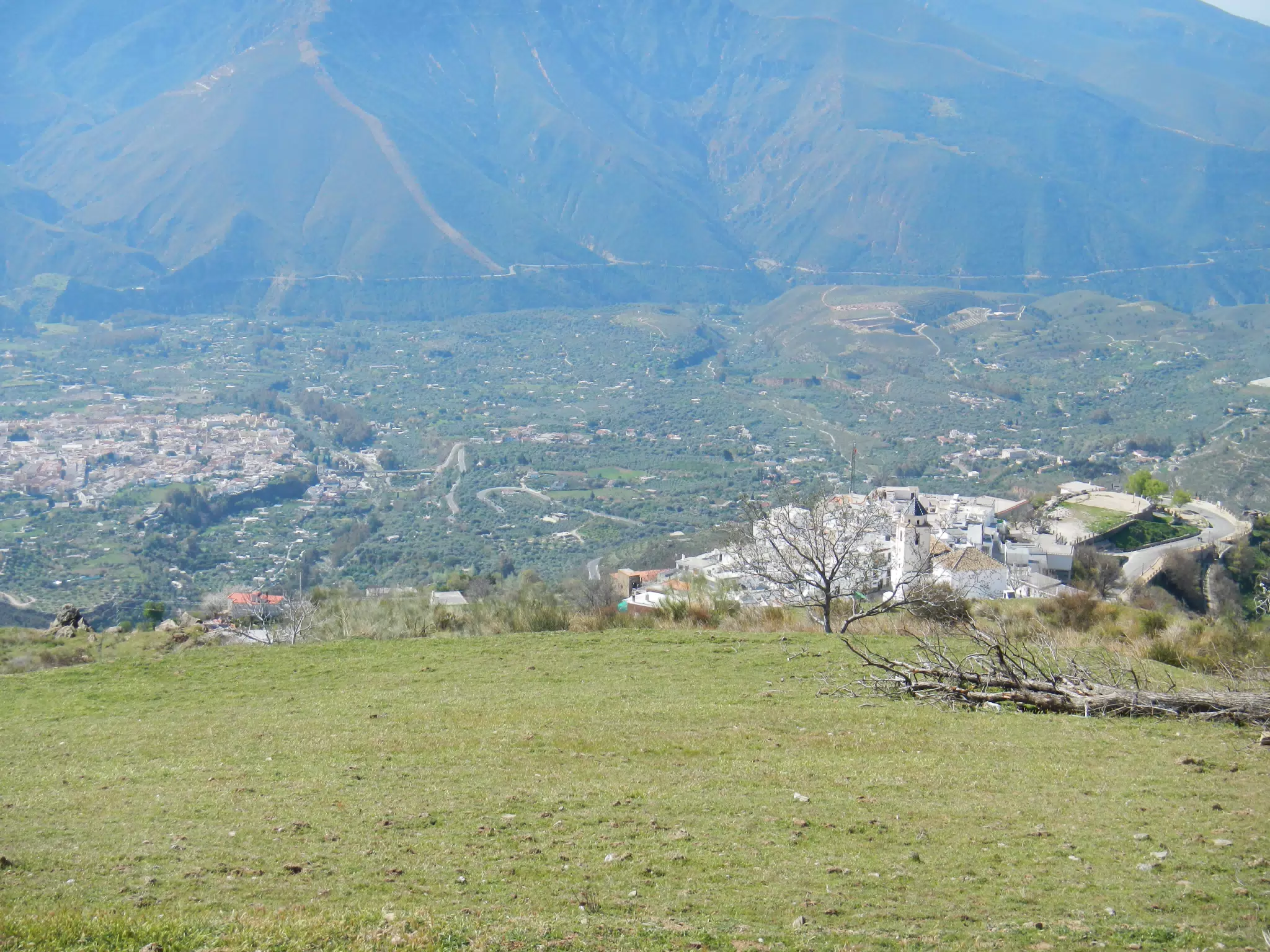 Cáñar and Órgiva from Mountain