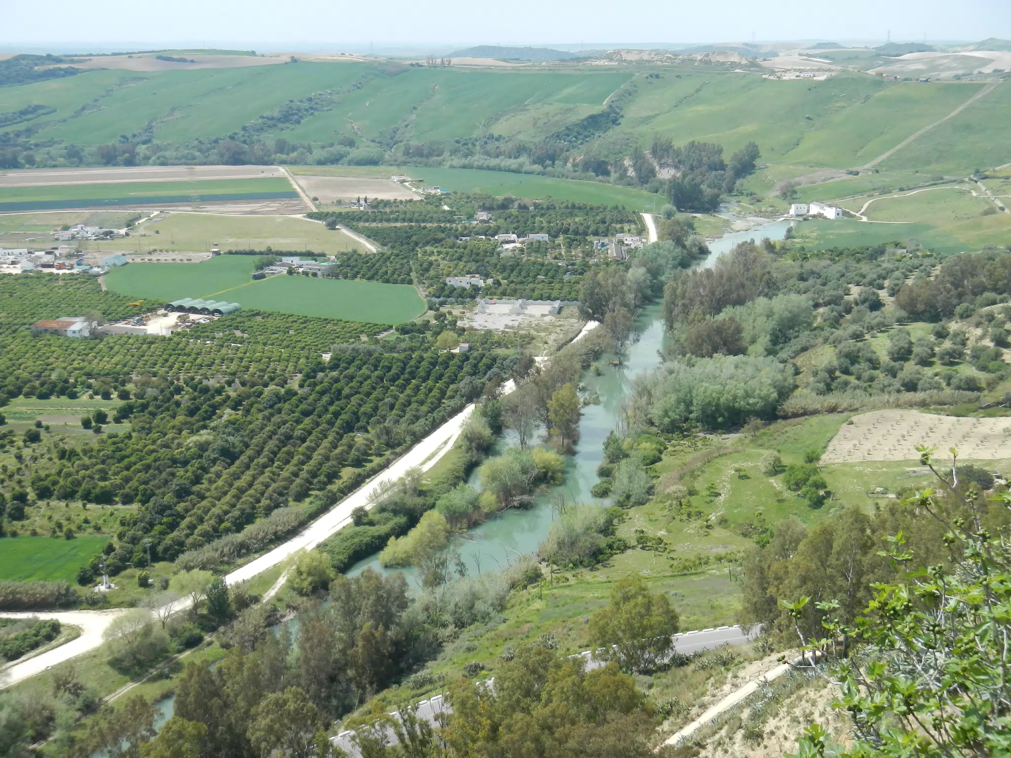 Fields and River Below Arcos de la Frontera