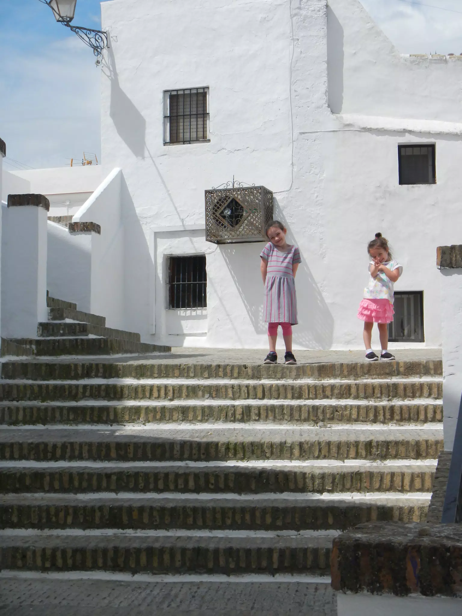 Liesl and Luciana on Steps