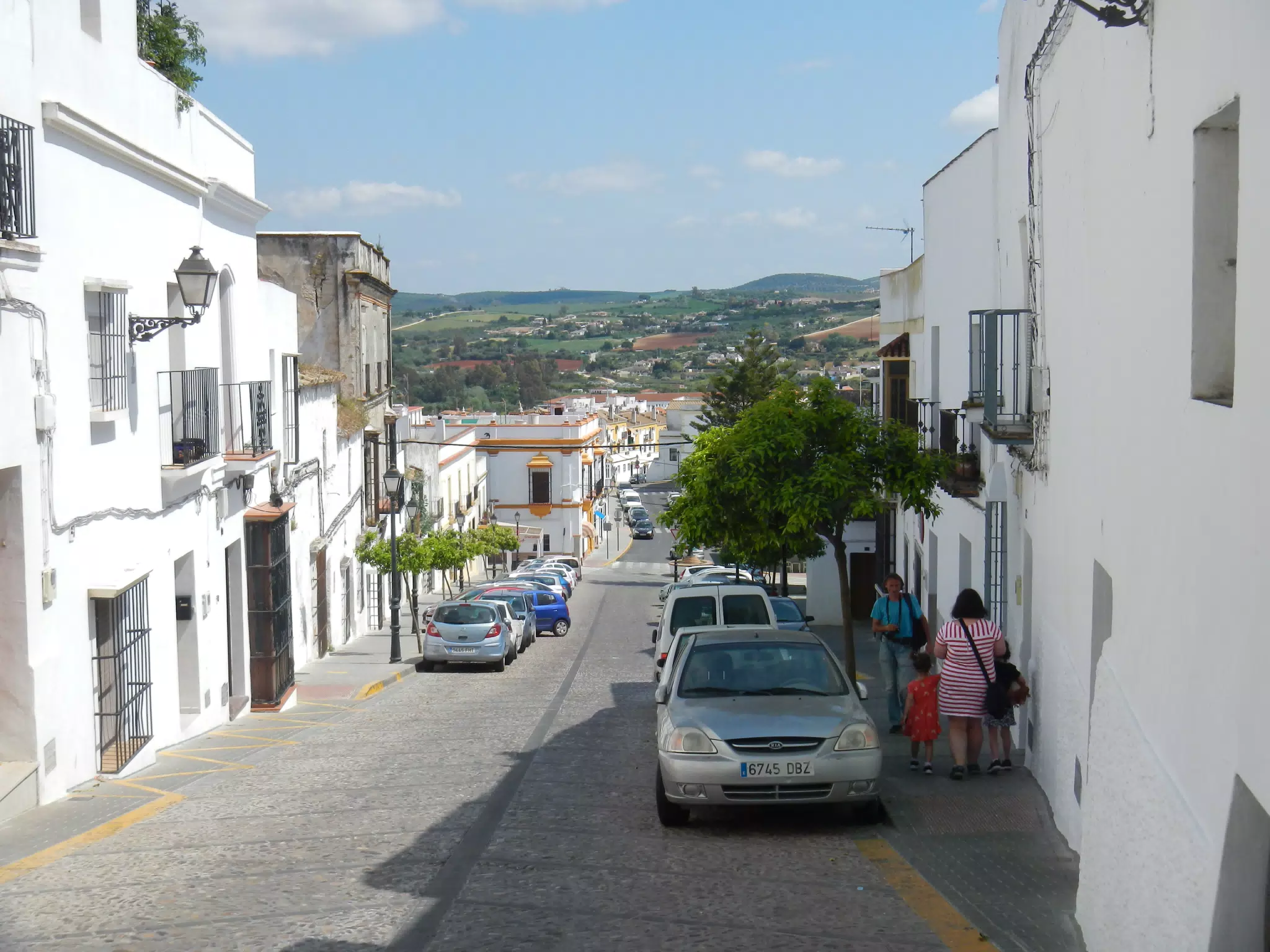 Street Where We Parked in Arcos de la Frontera