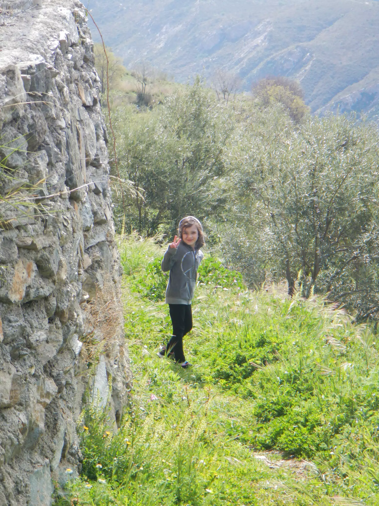 Liesl Exploring Farm Path