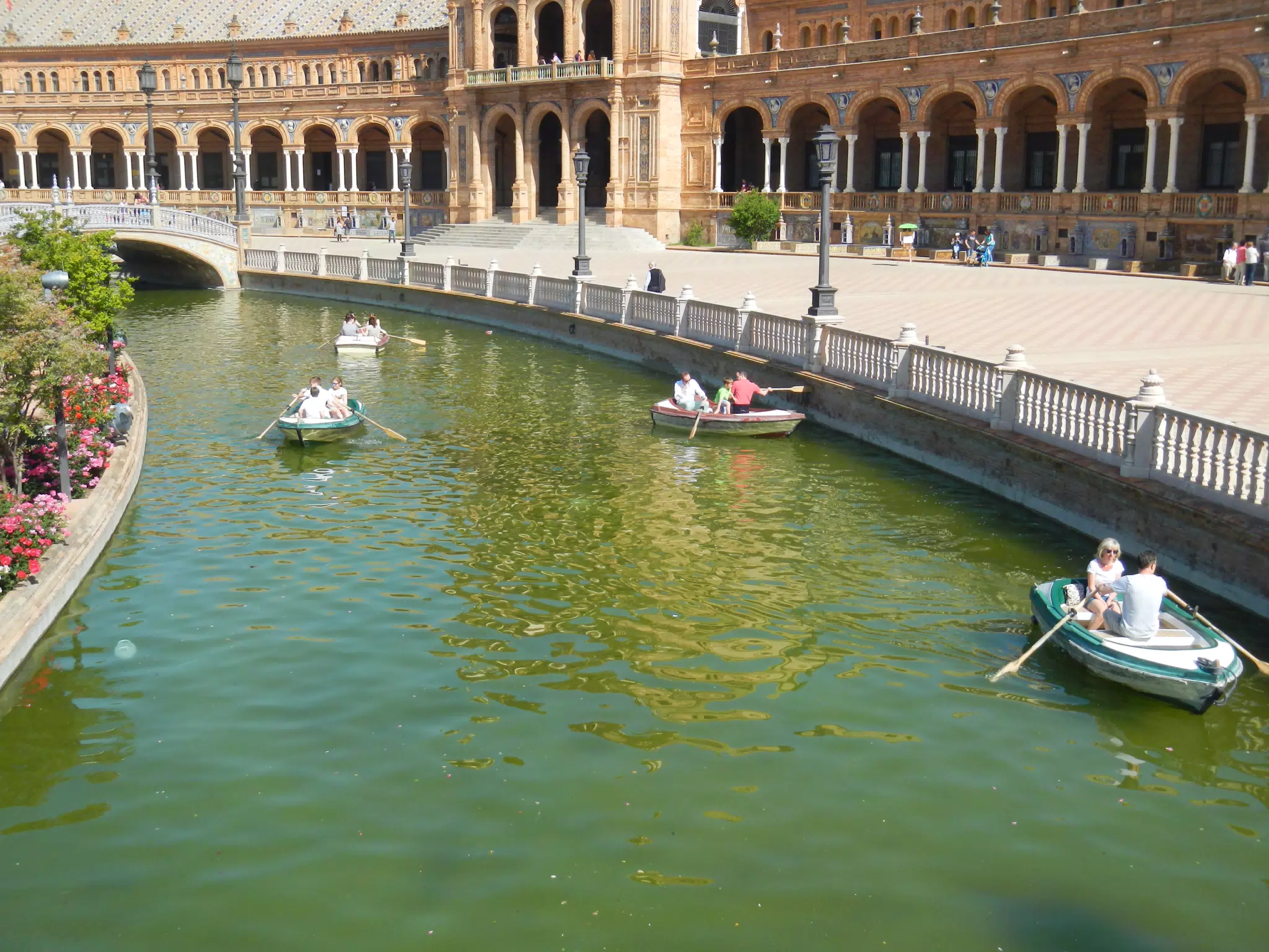 Rowboats in the Plaza de España