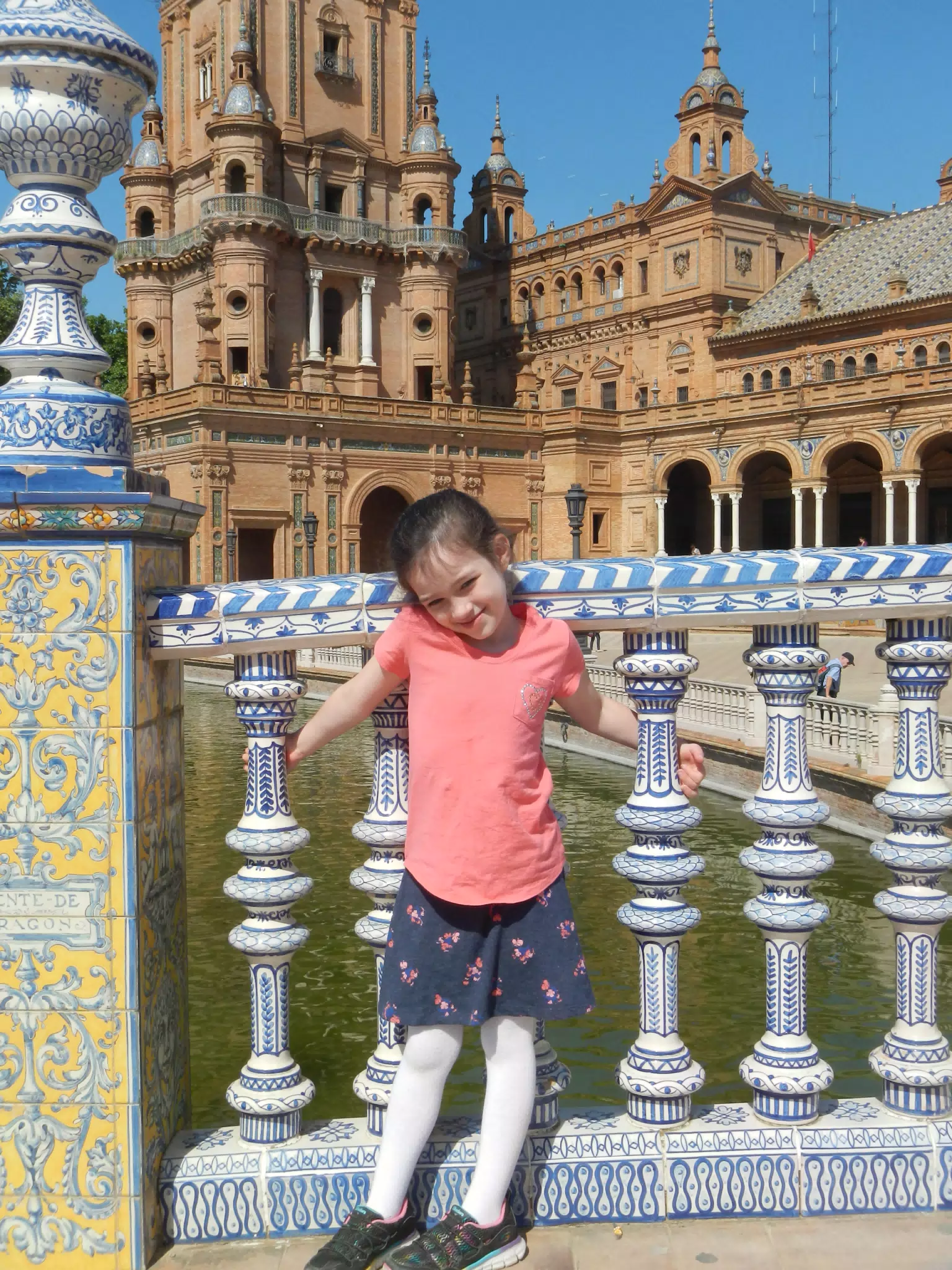 Liesl on the Plaza de España Bridge