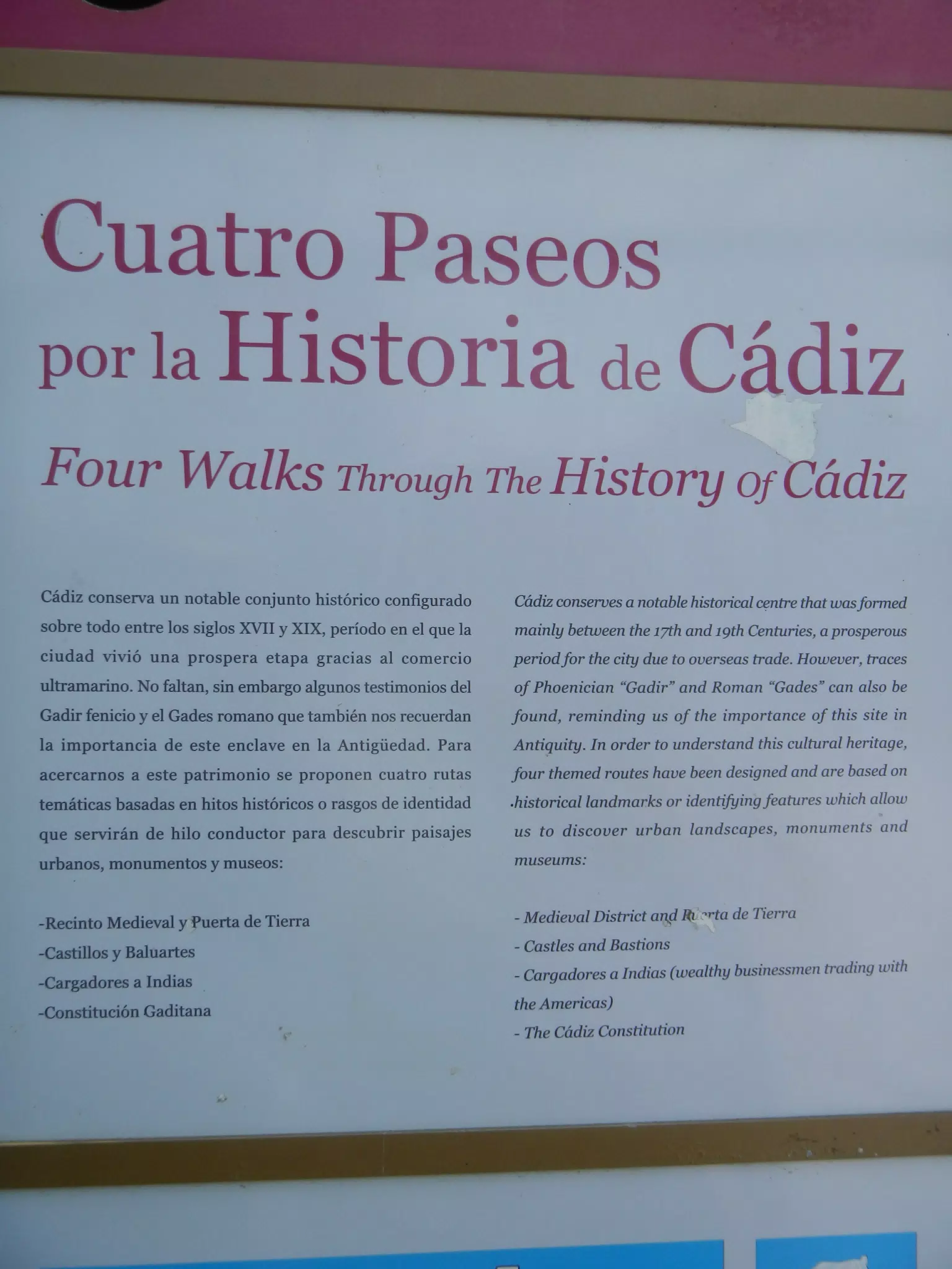 Four Walks Through History