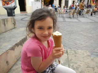 Liesl with Ice Cream