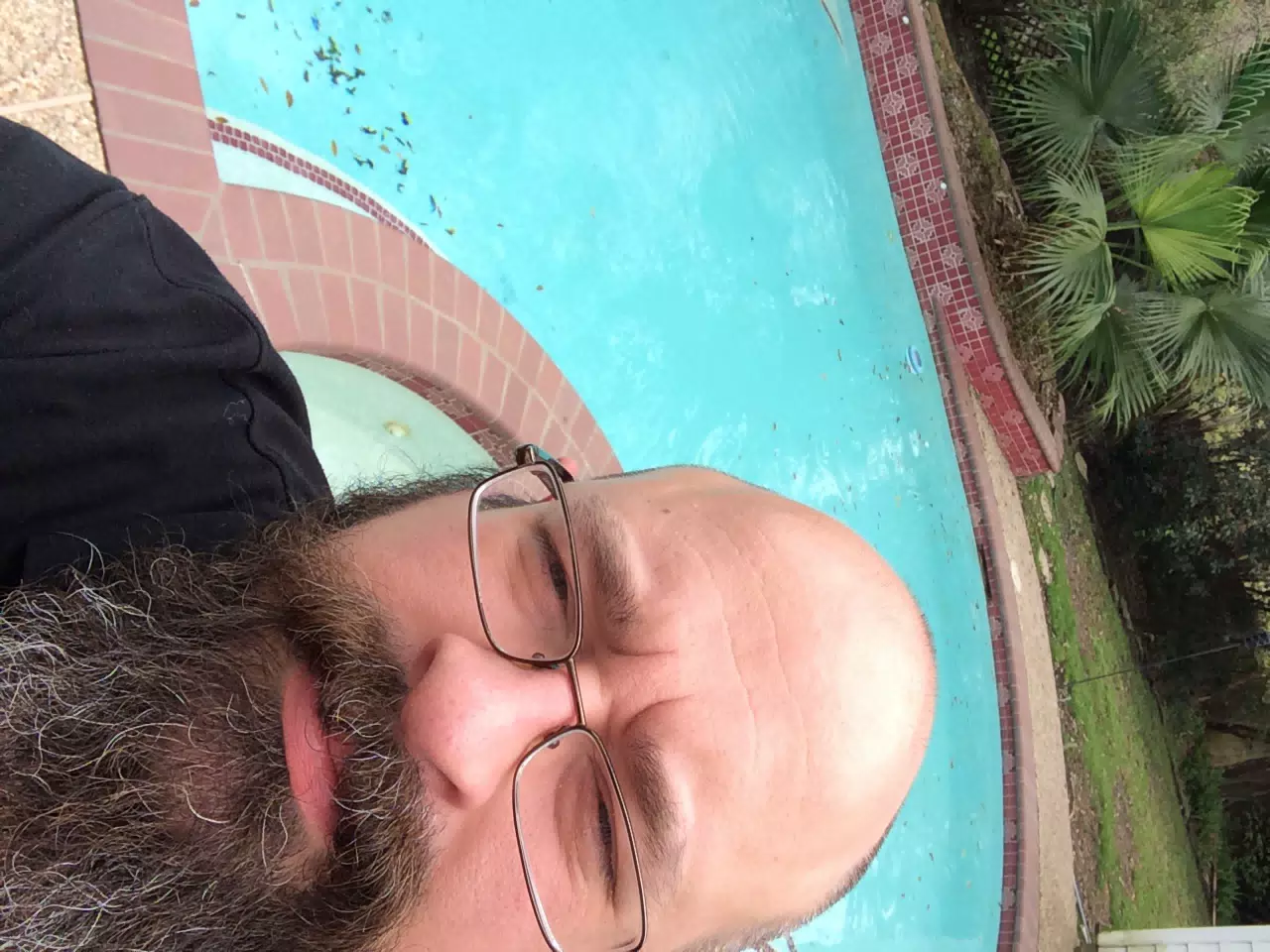 Selfie by the pool
