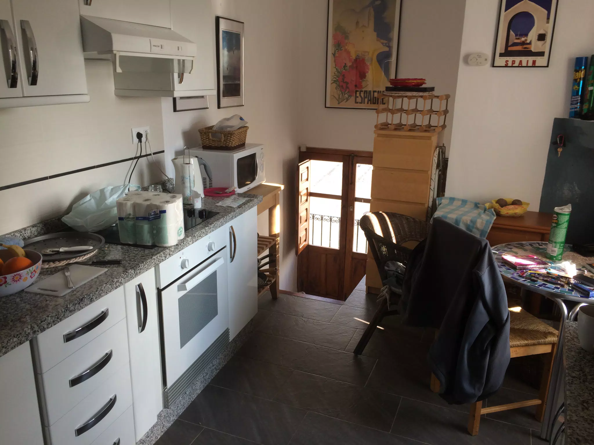 Kitchen at Casa Lucia in Cañar