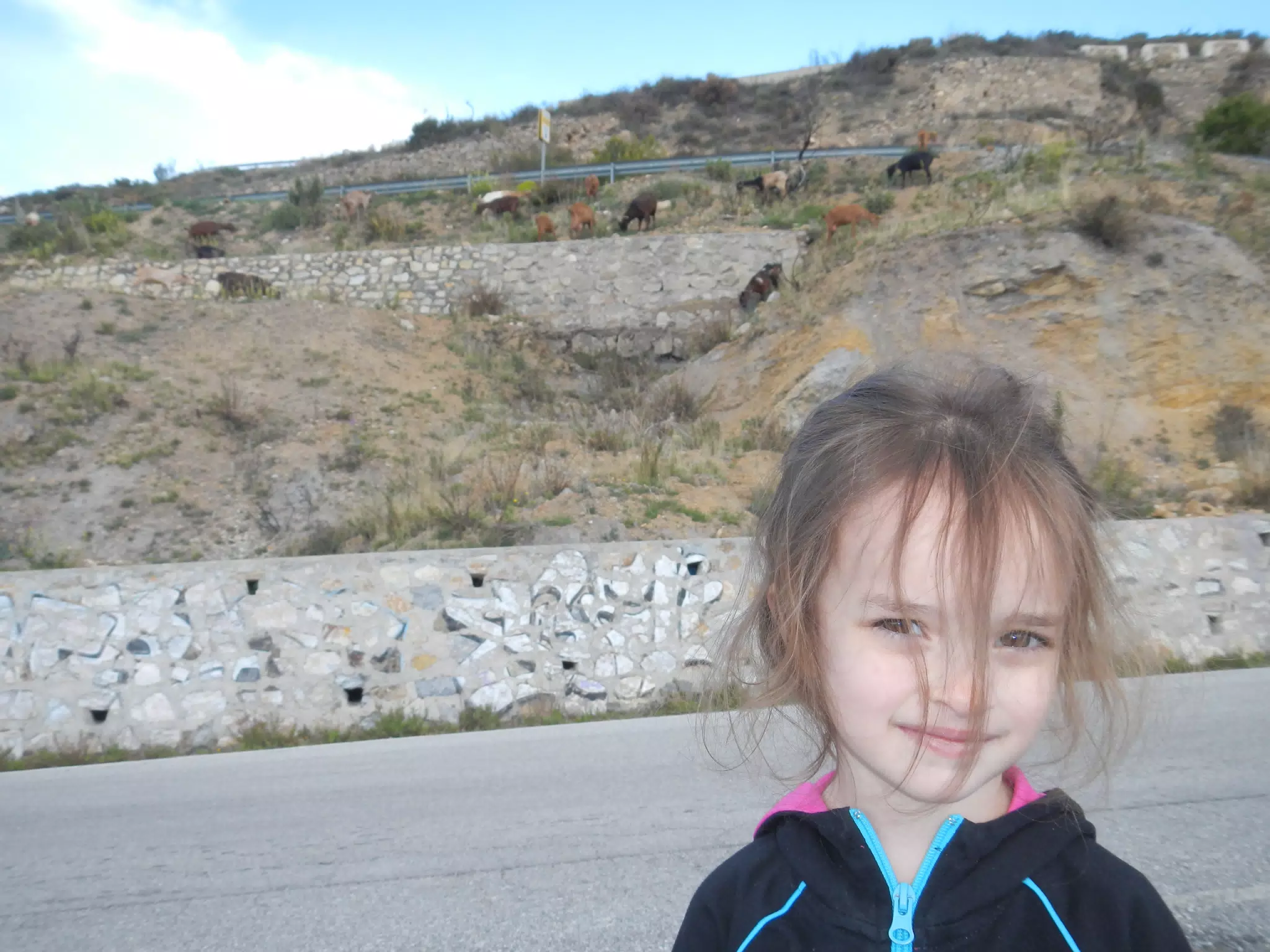 Luciana and Goats