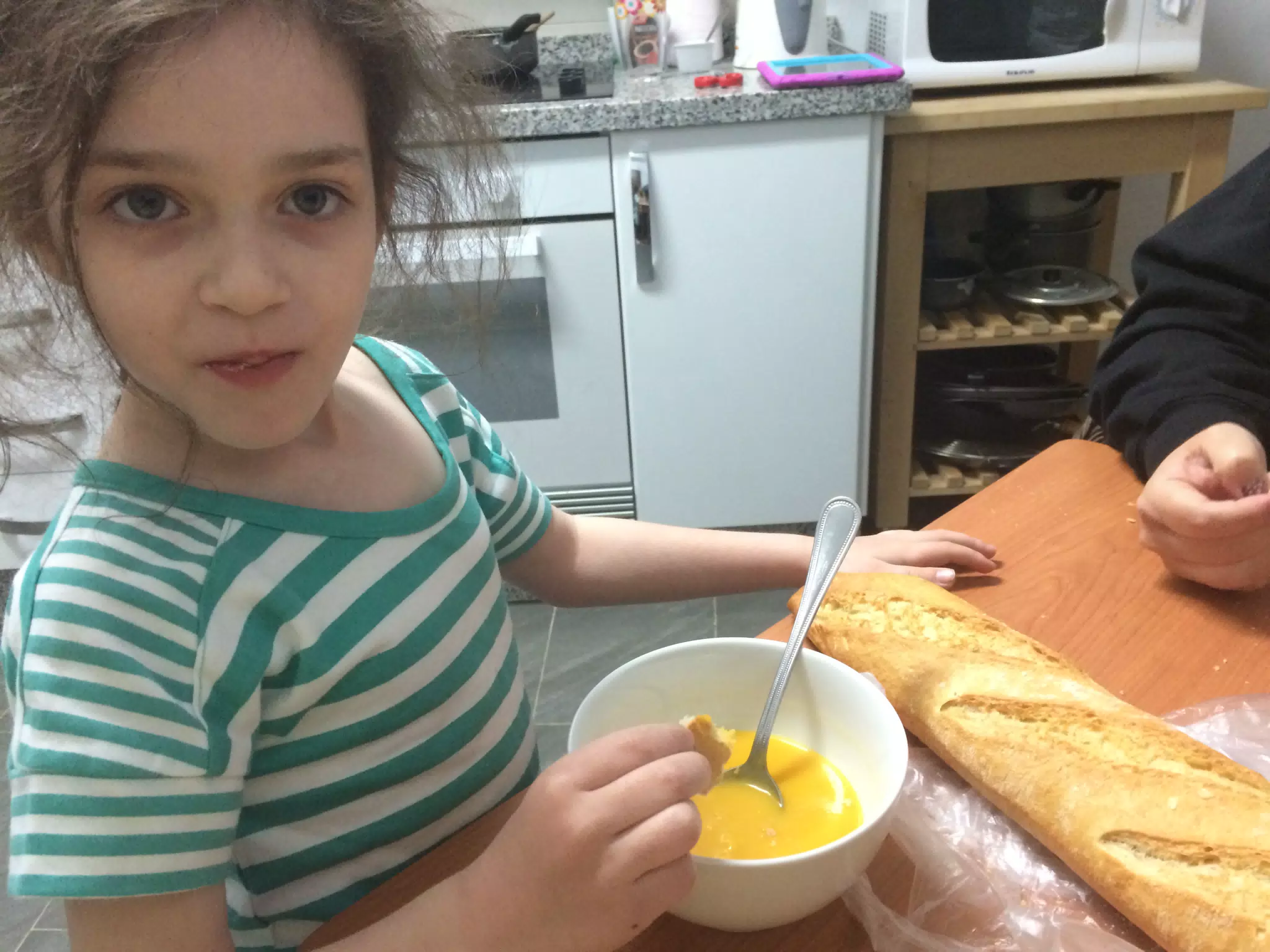 Liesl Eating Soup