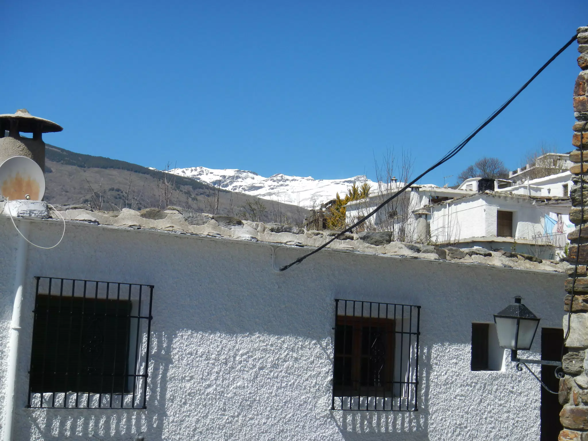 White Peak Above Bubión