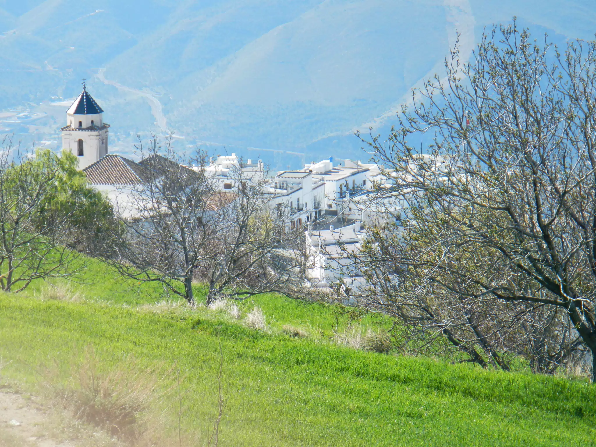 "Main Street" Cáñar from Mountain Trail