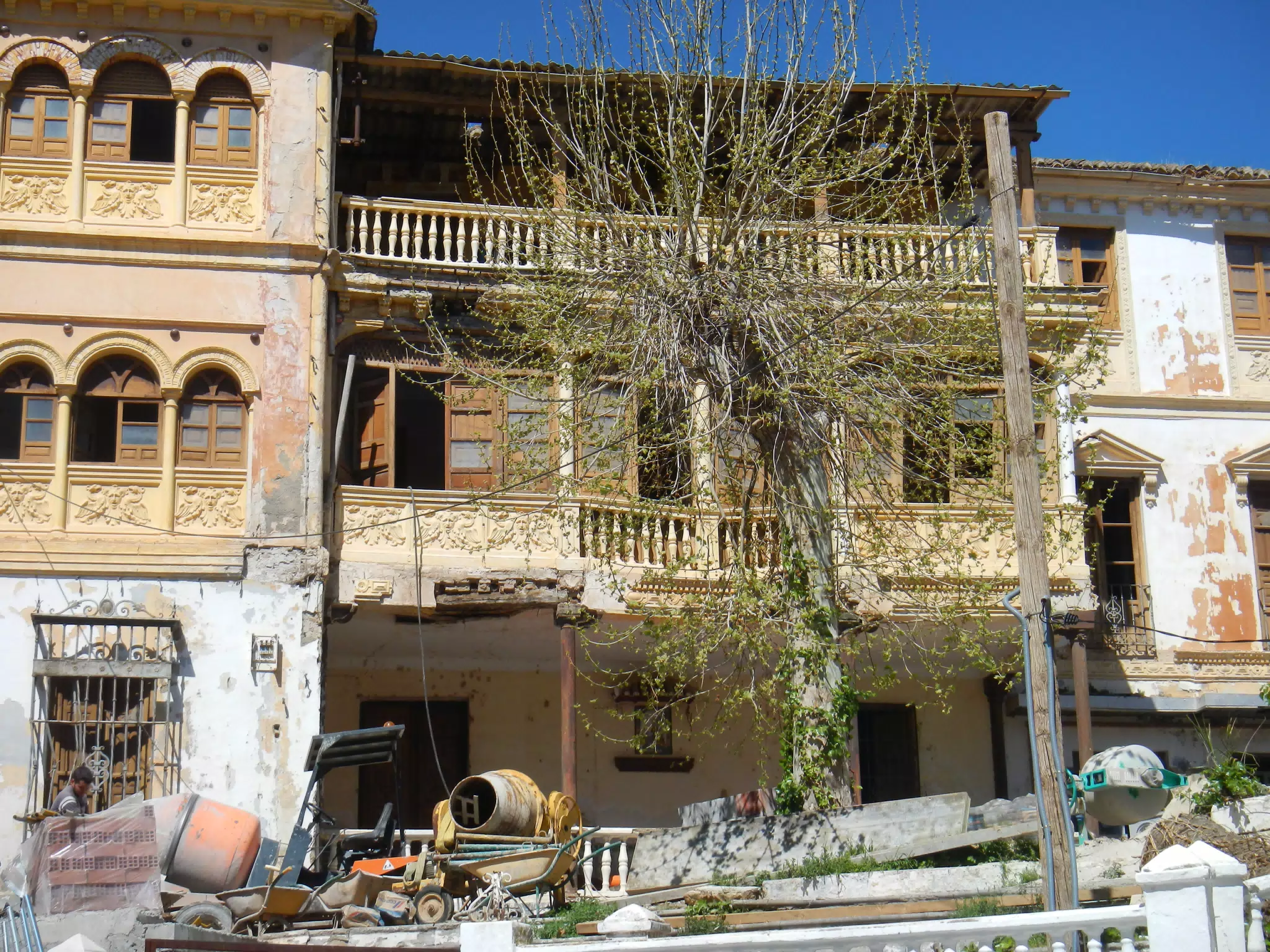 Old Hotel Under Repair in Lanjarón
