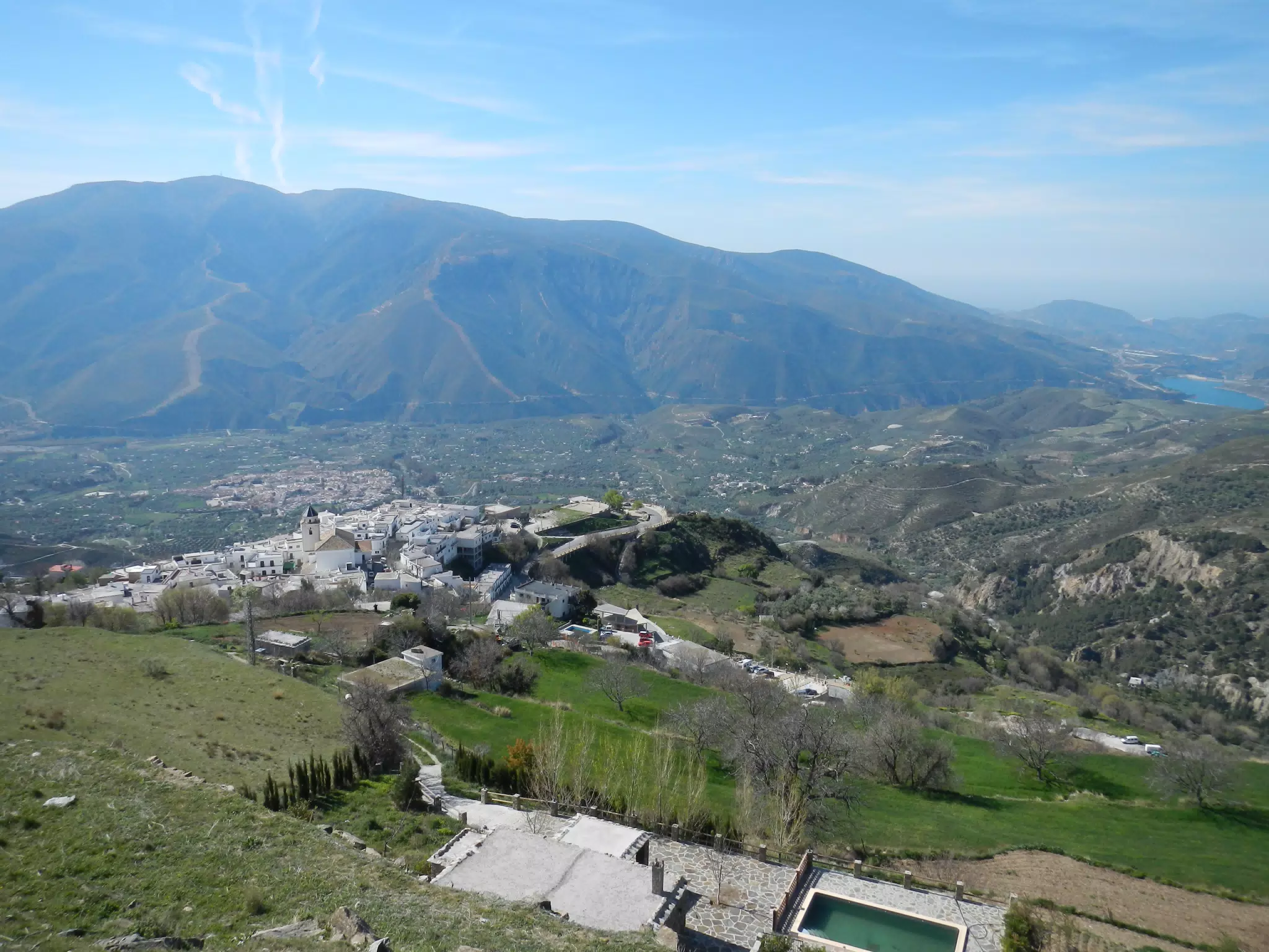 Cáñar and Valley from Mountain Field