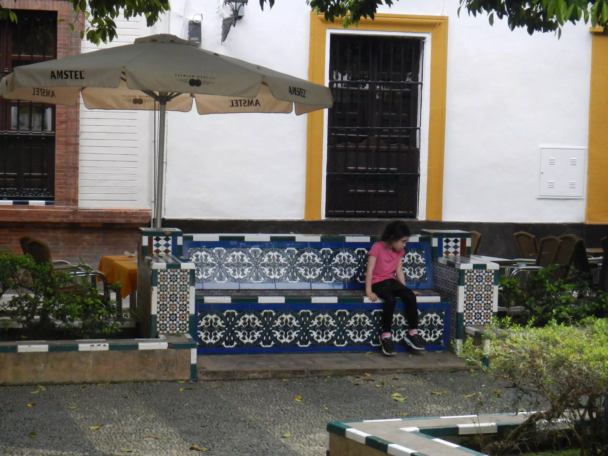 Liesl on a Bench