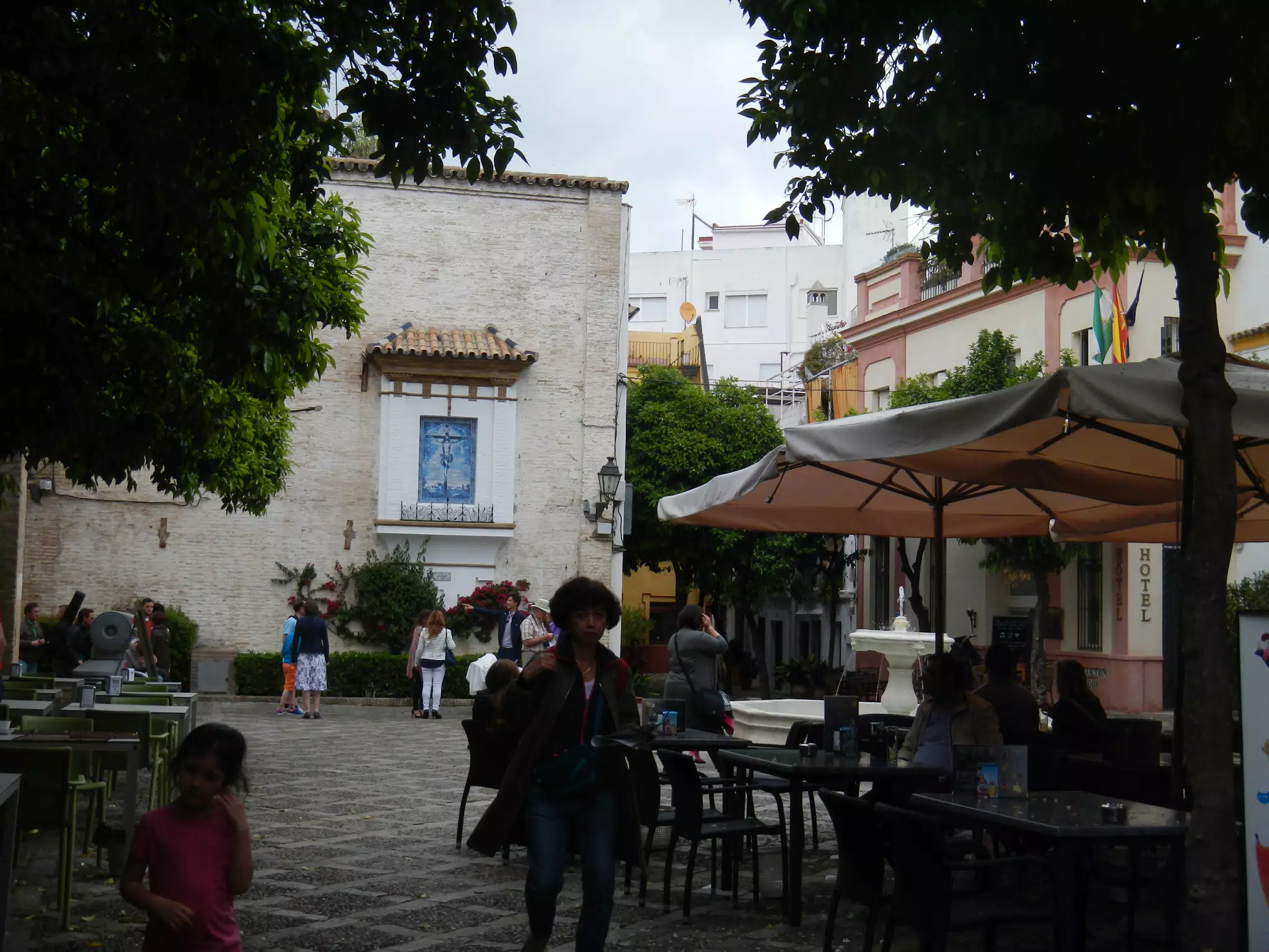 Small Plaza and Fountain in Seville