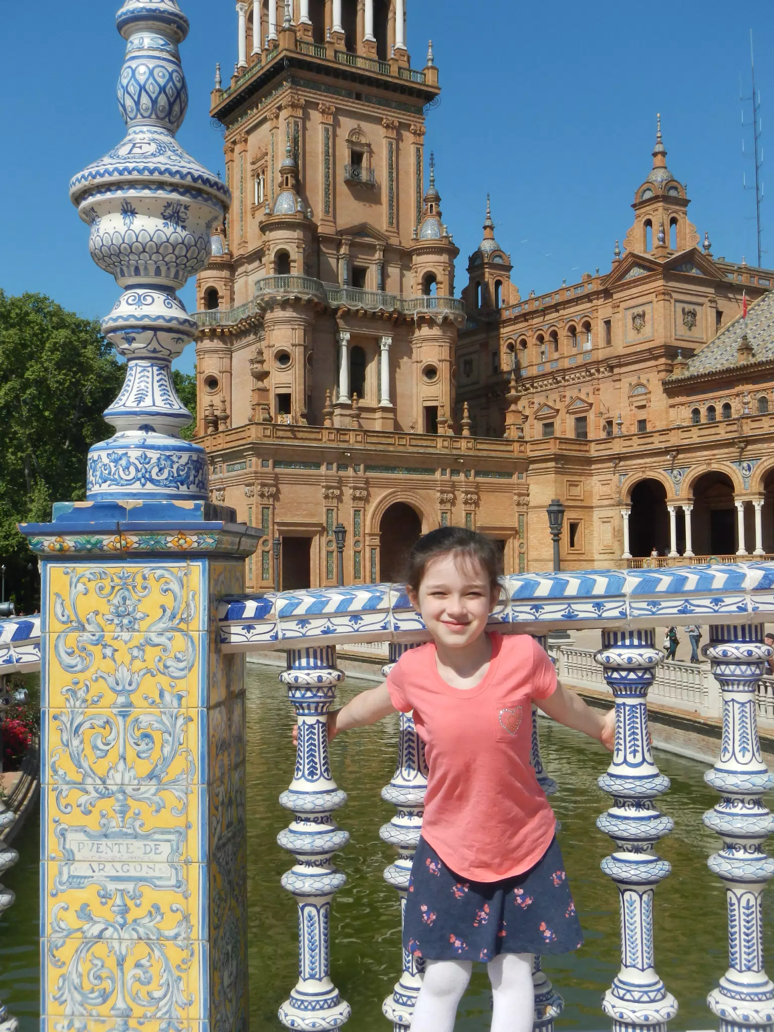 Liesl on the Plaza de España Bridge
