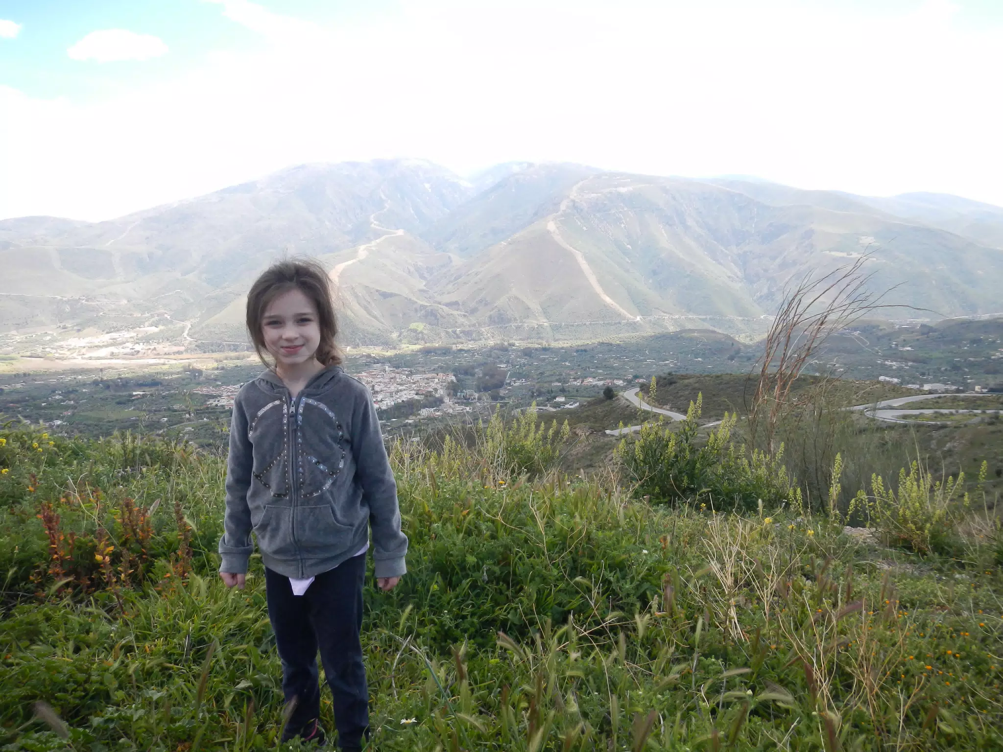 Liesl In Front of Orgiva