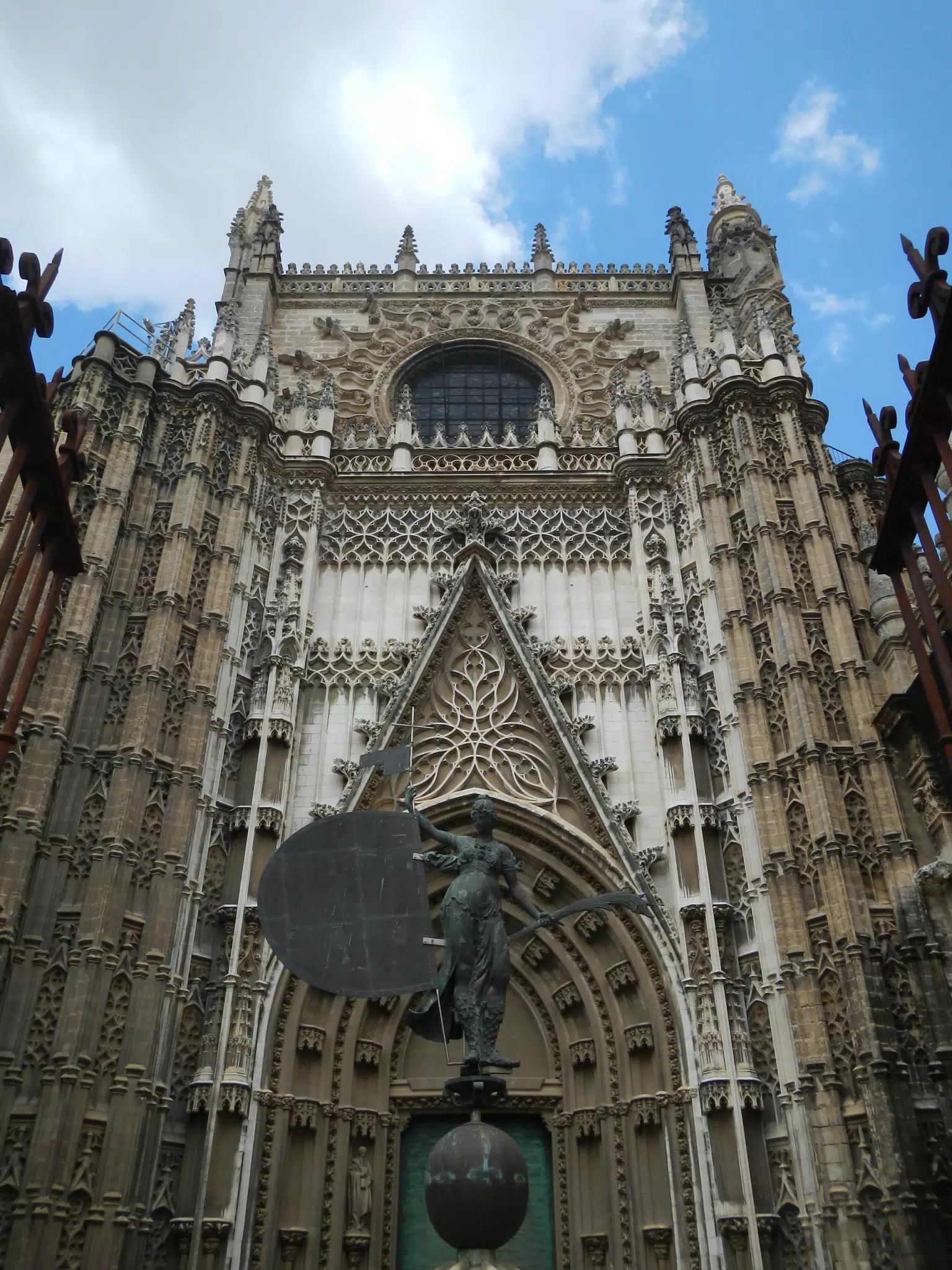 Statue in Front of Sevilla Cathedral