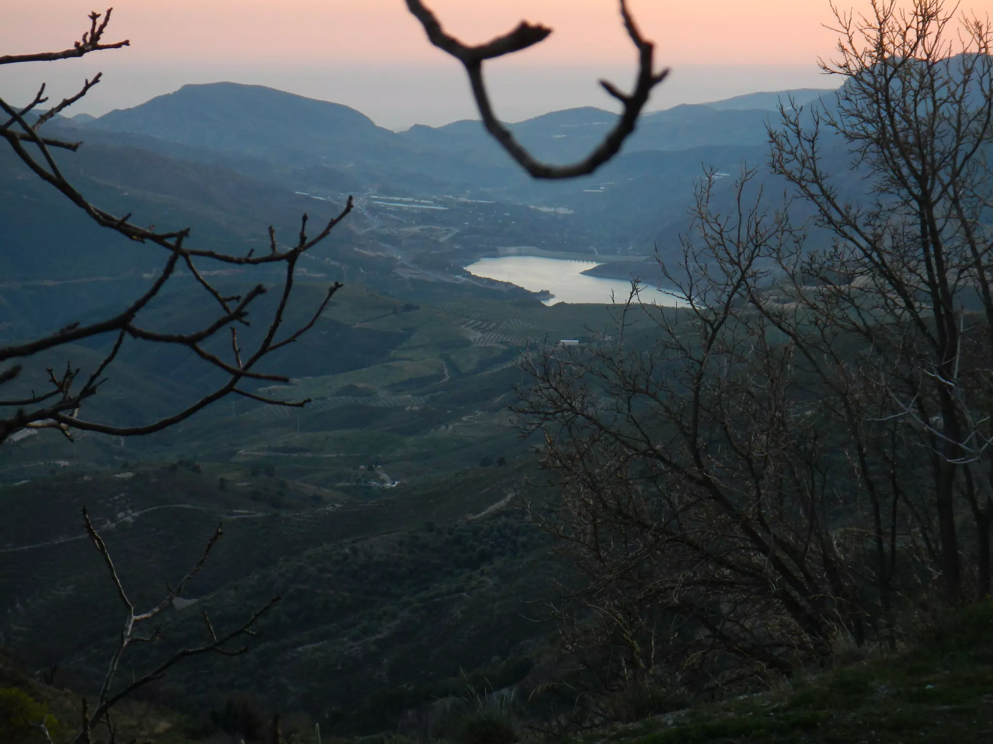 Órgiva Reservoir at Sunset