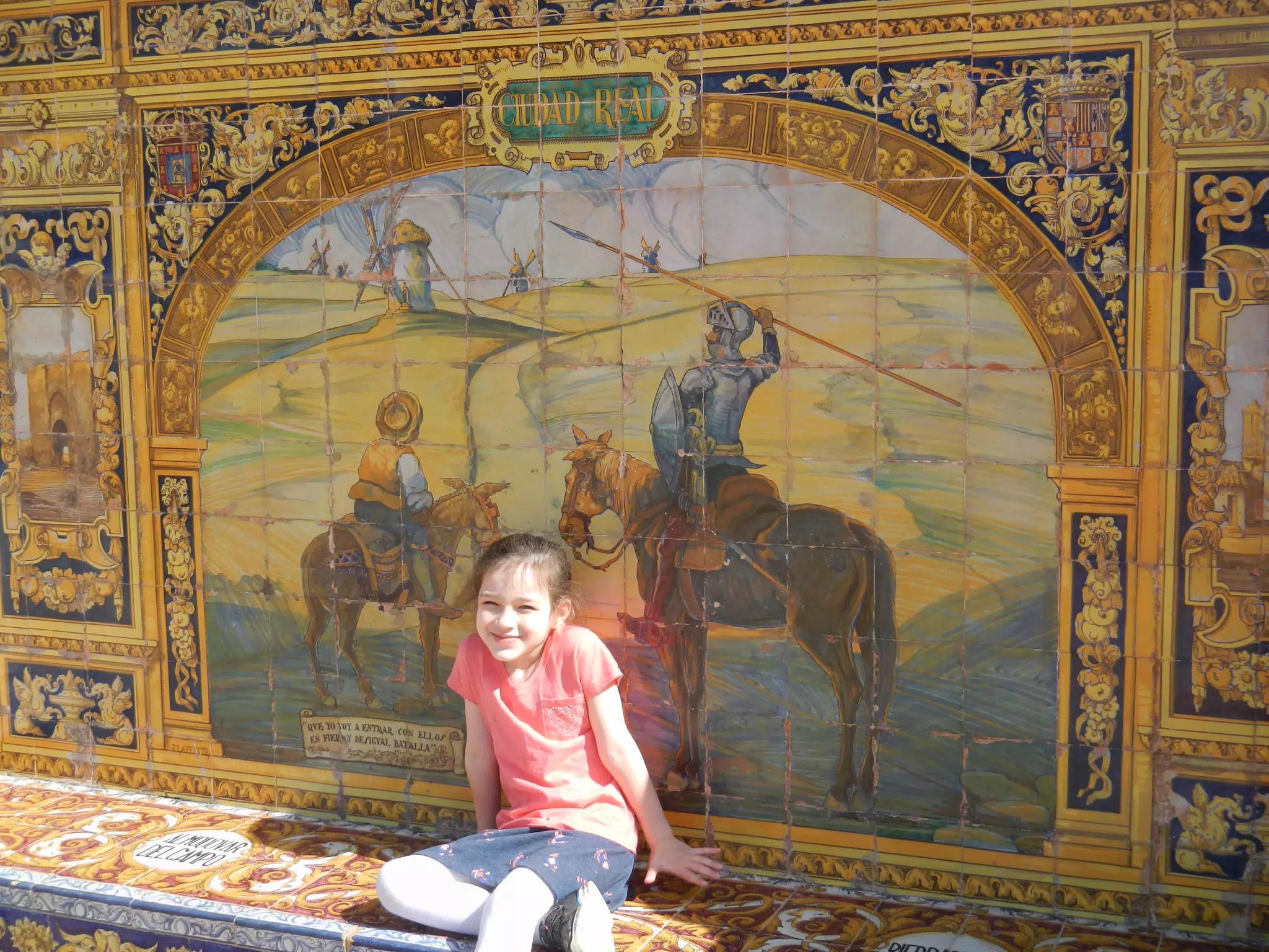 Liesl at the Ciudad Real Station