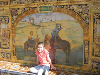 Liesl at the Ciudad Real Station