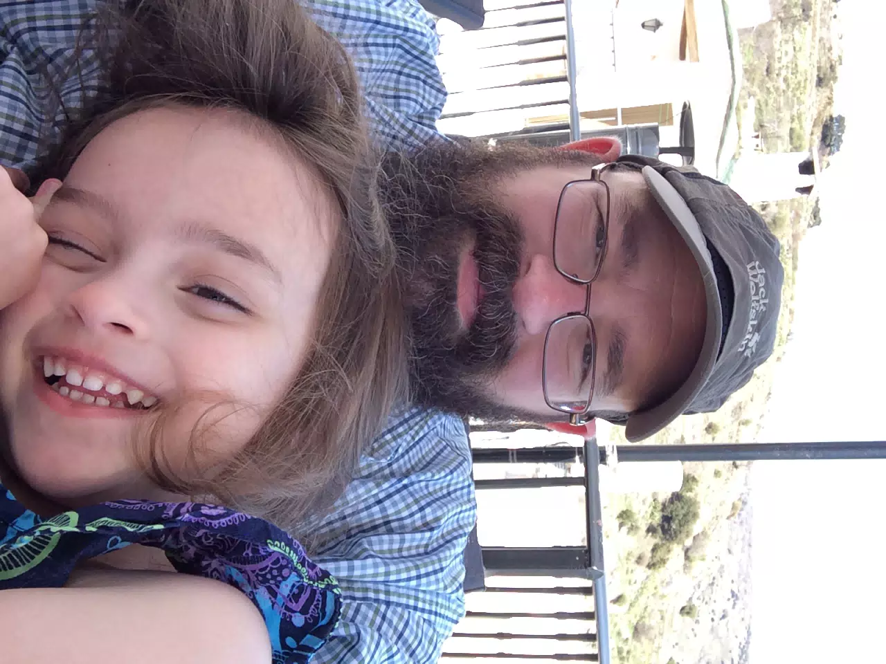 Dad and Luciana in Spain
