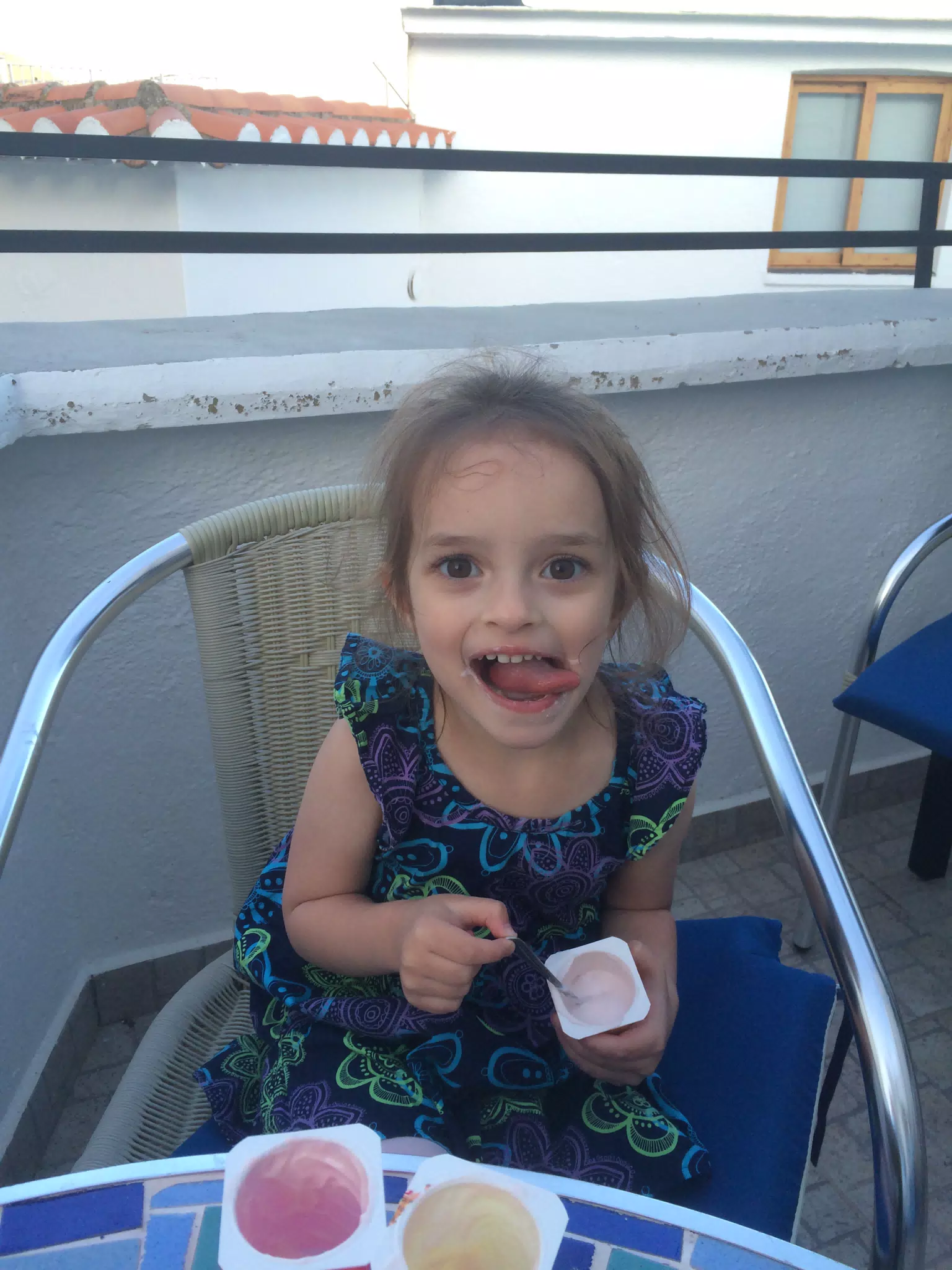 Ciana Enjoying Yoghurt