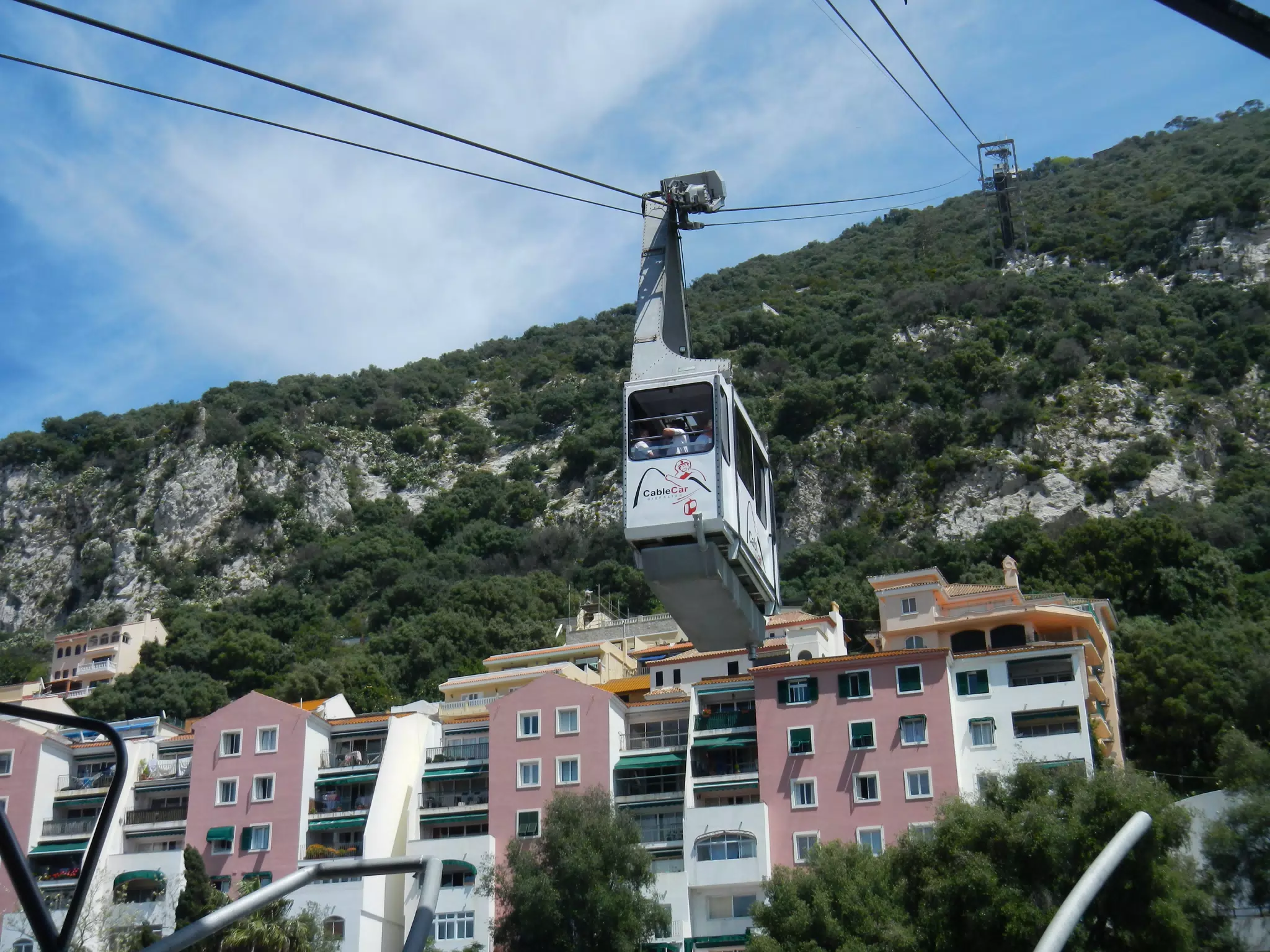 Gibraltar Cablecar Descending