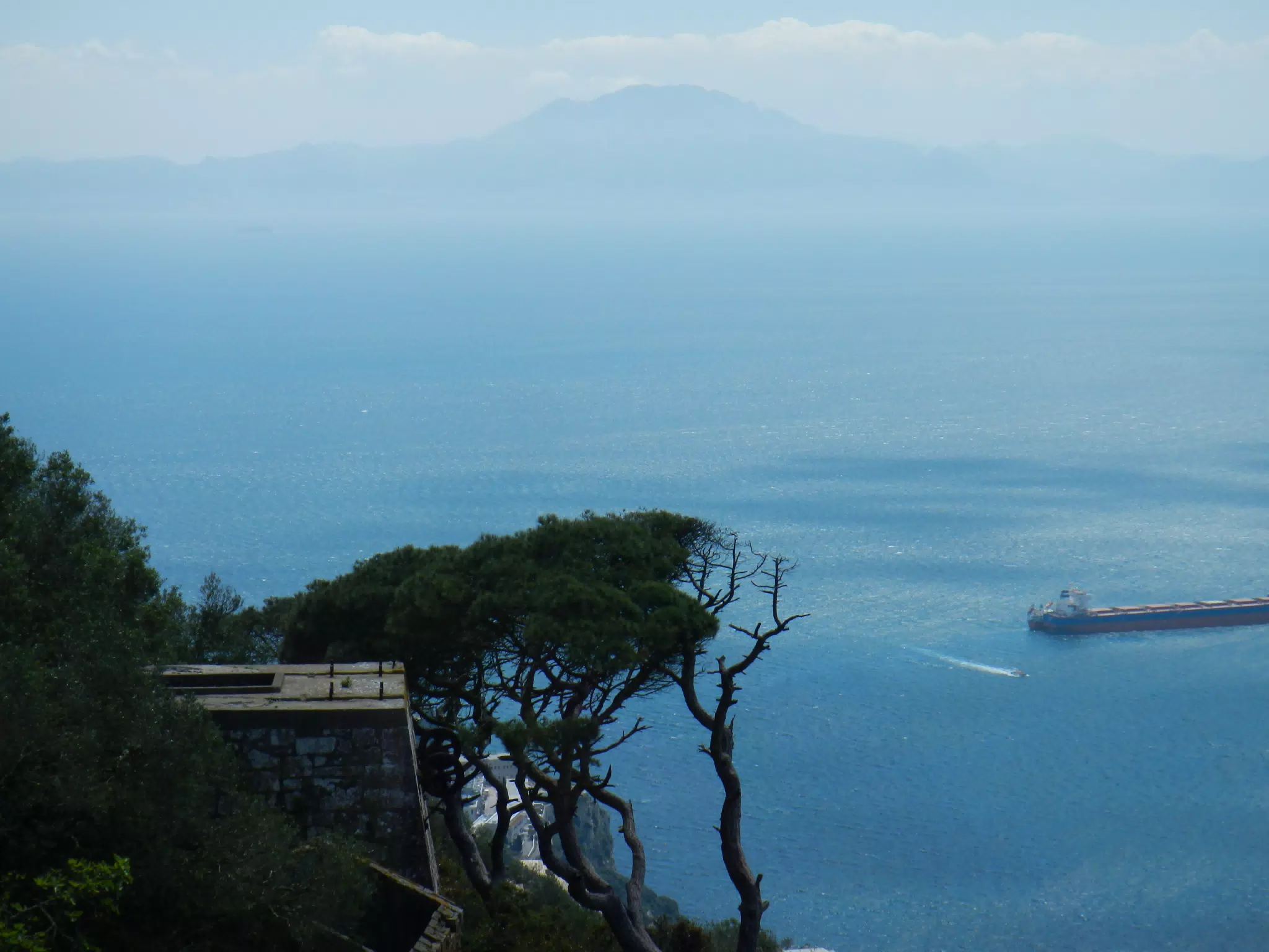 Jebel Musa in the Rif in Africa from Gibraltar