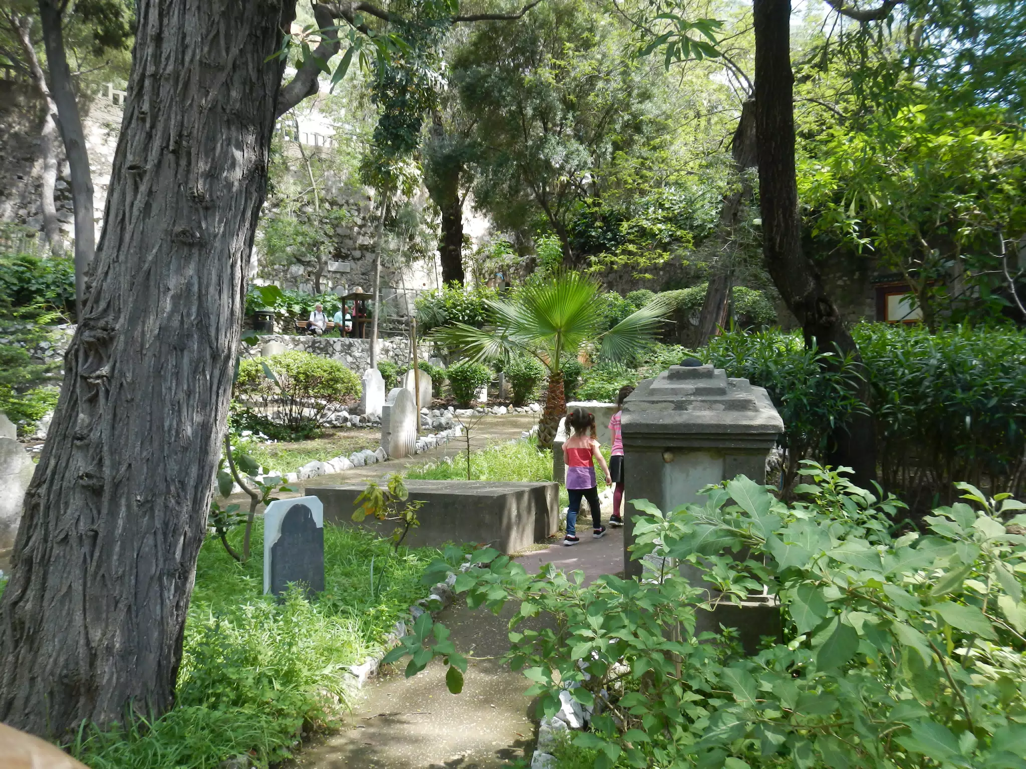 The Girls Exploring Trafalgar Cemetery
