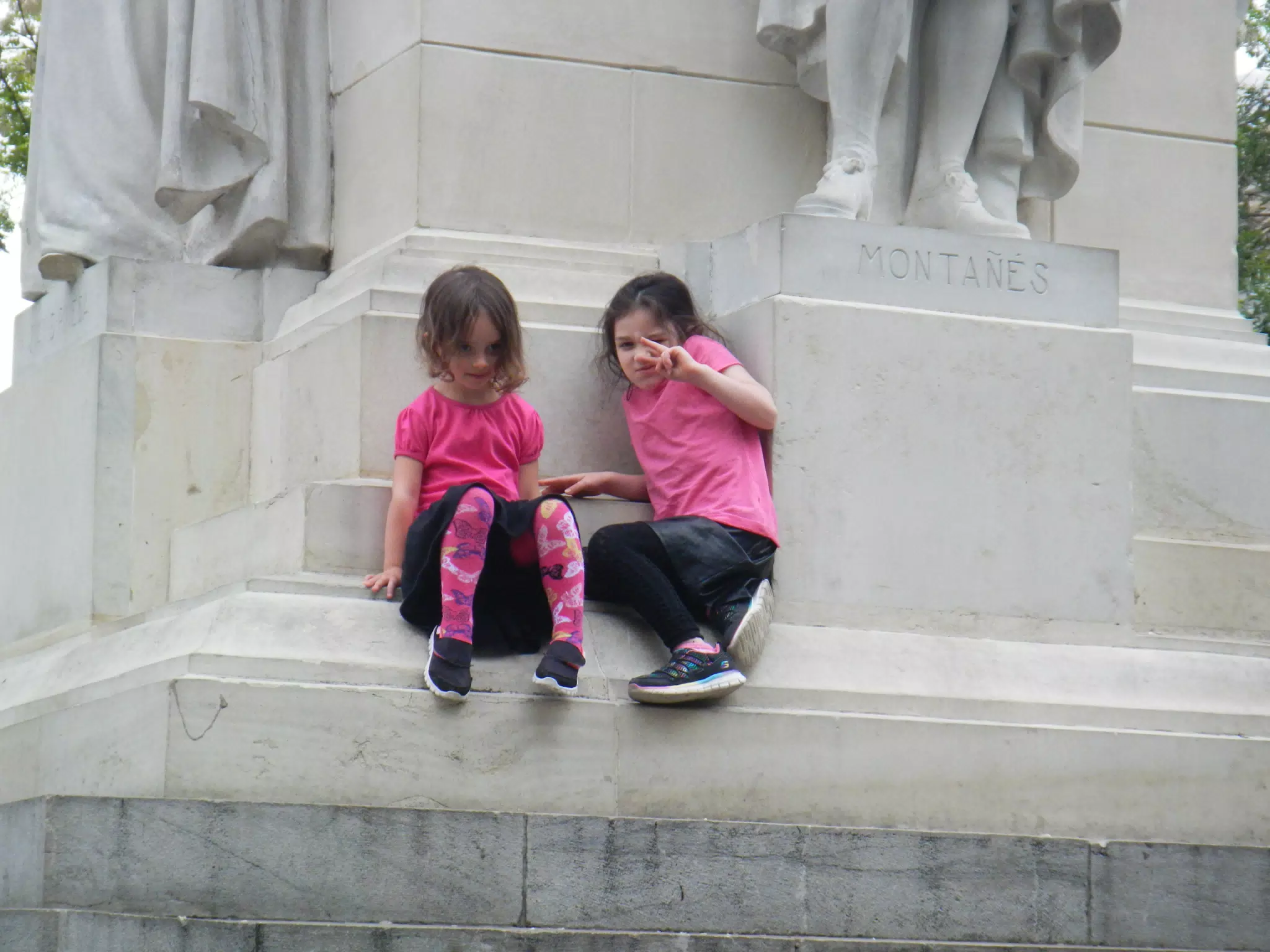 The Girls on a Monument