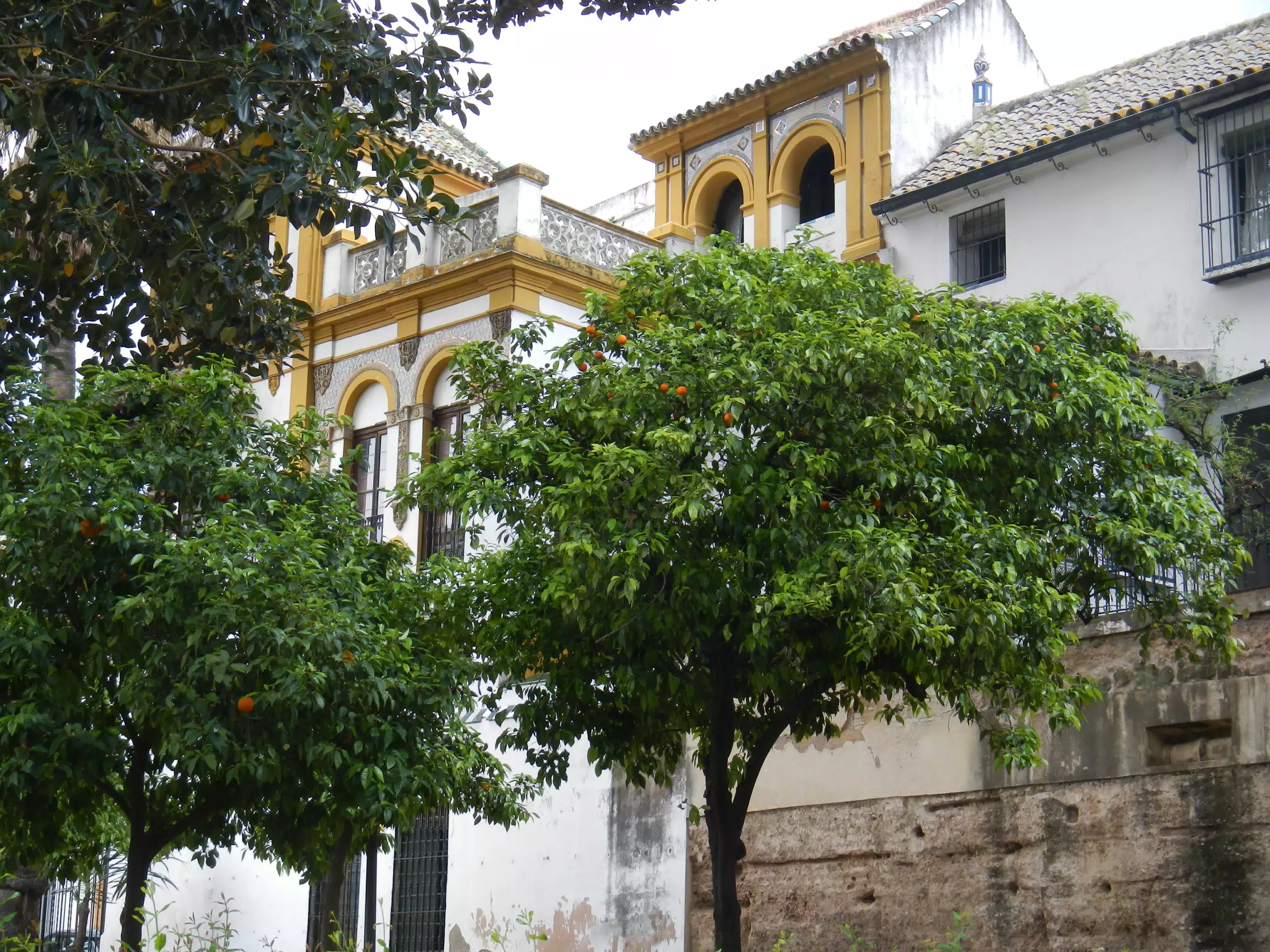 Beautiful Building in Sevilla City Wall