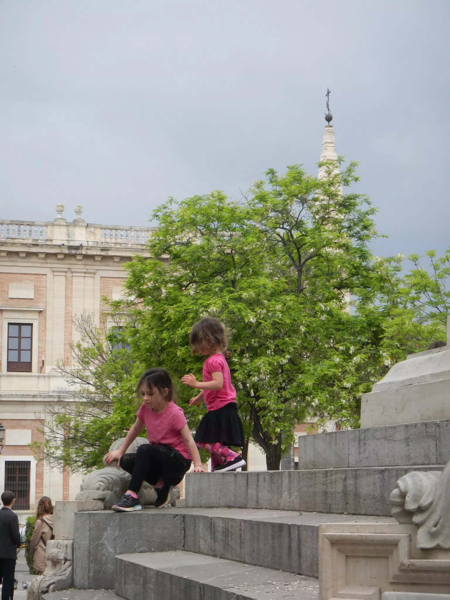 The Girls on a Monument