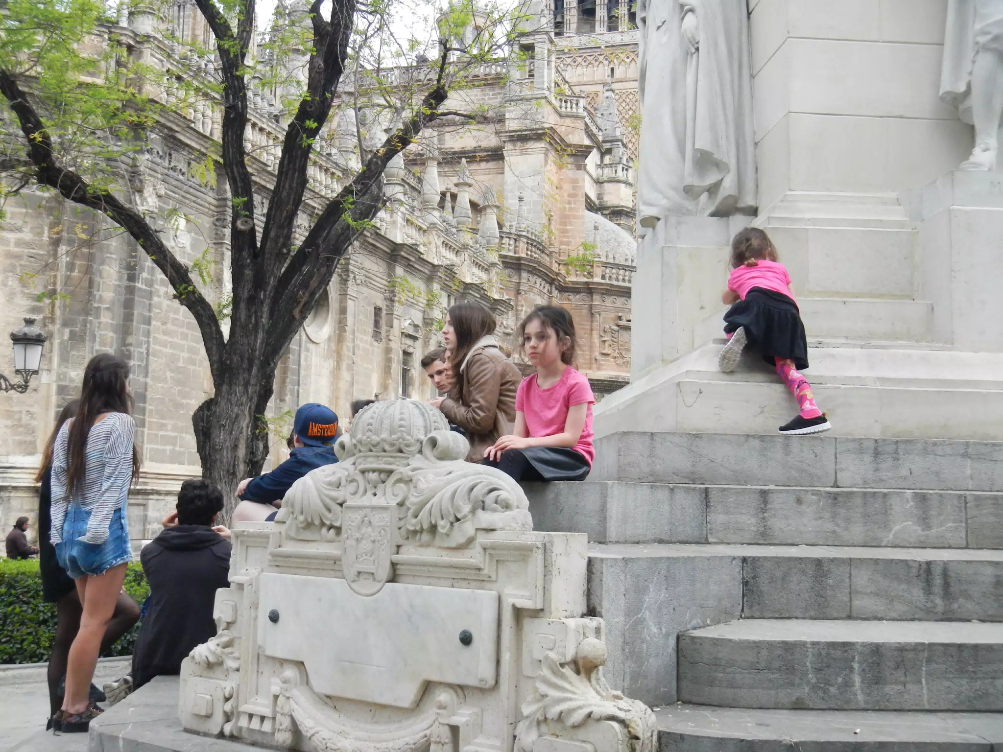 The Girls on a Monument