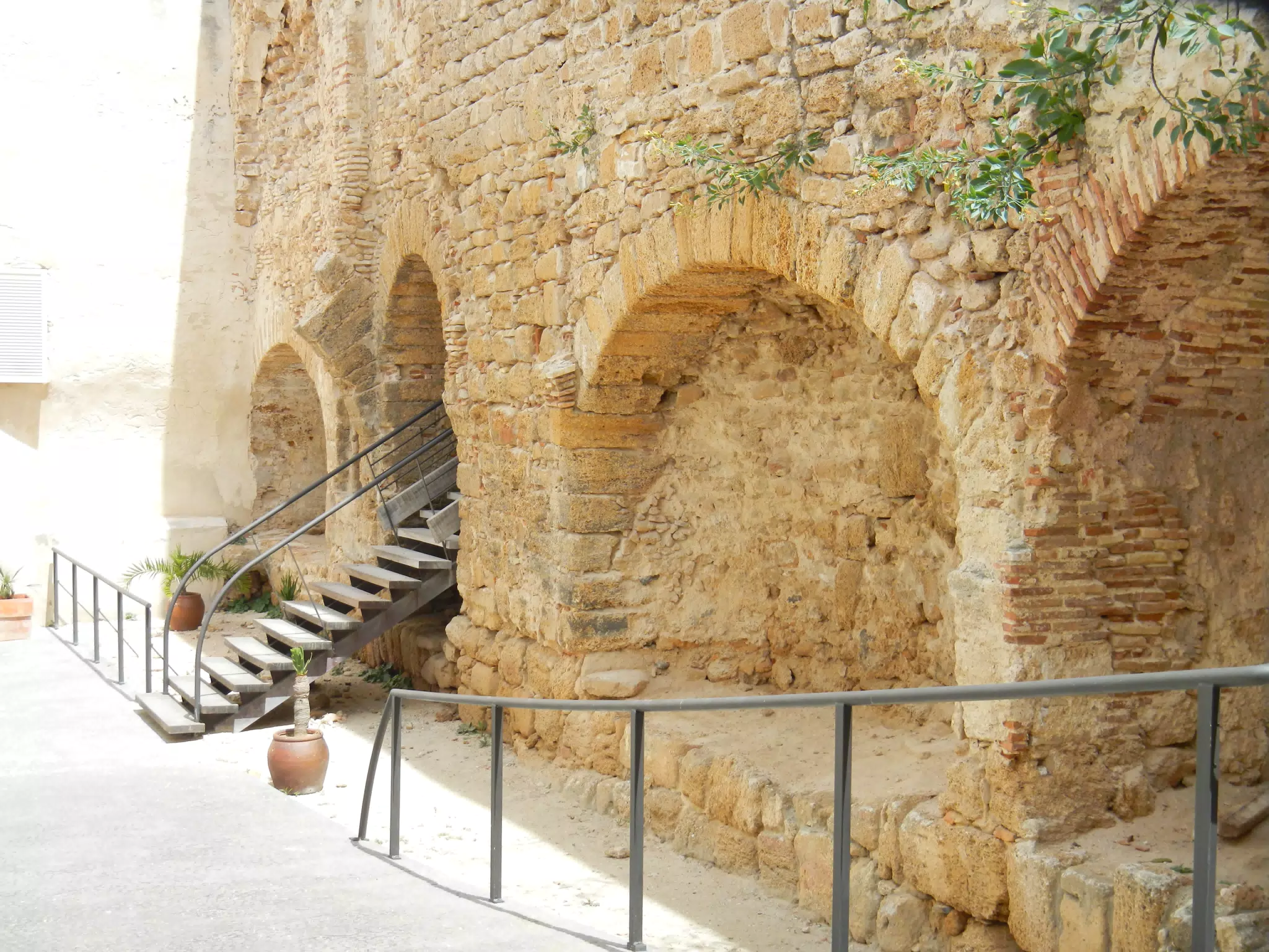Interior Wall of the Teatro Romano