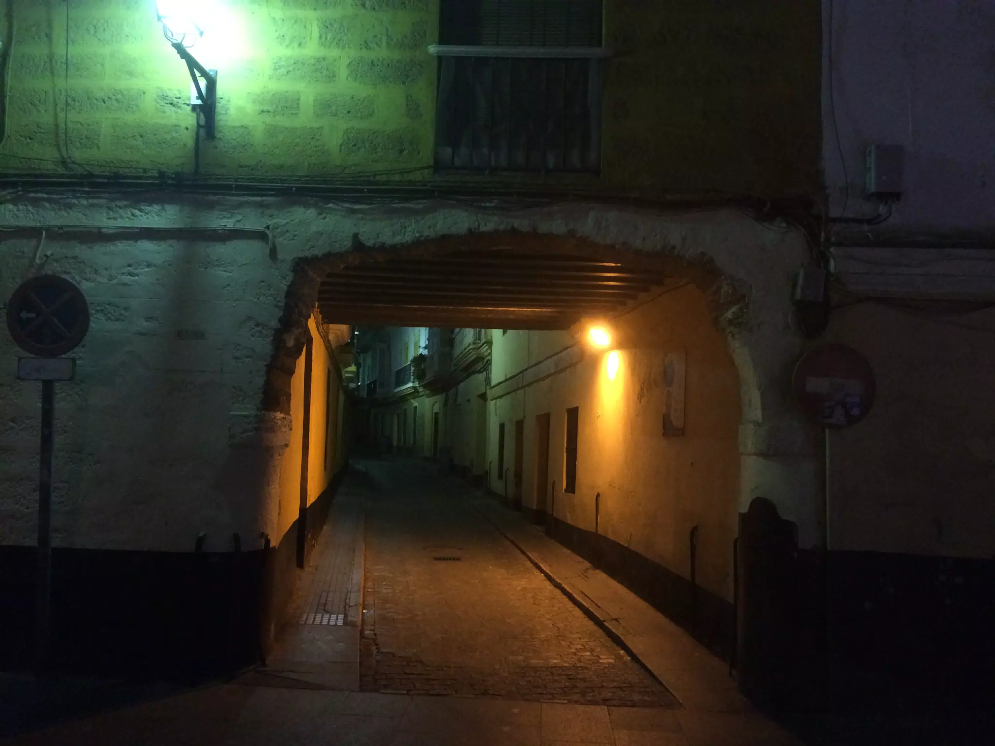 Midnight Walk in Cádiz