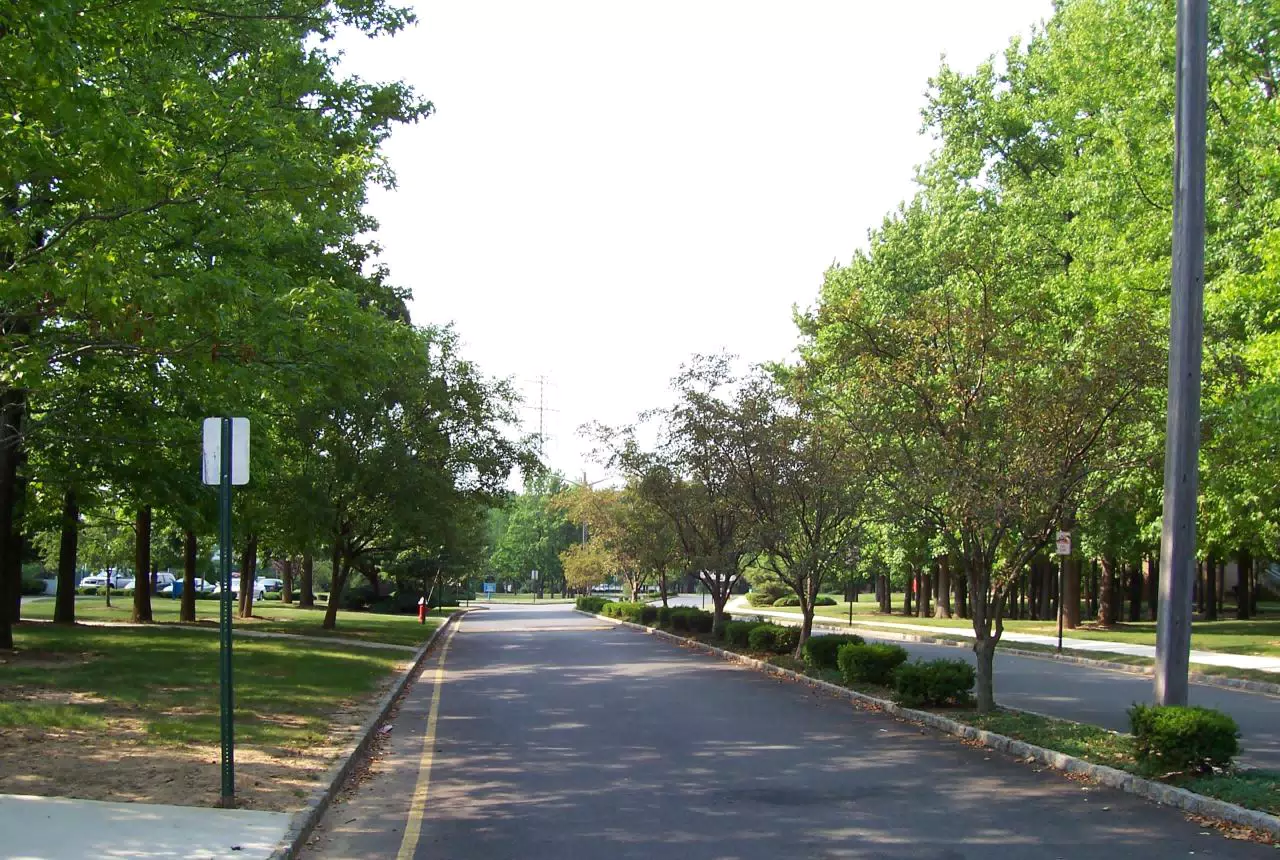 Driveway in the Apartment Complex in North Brunswick, NJ