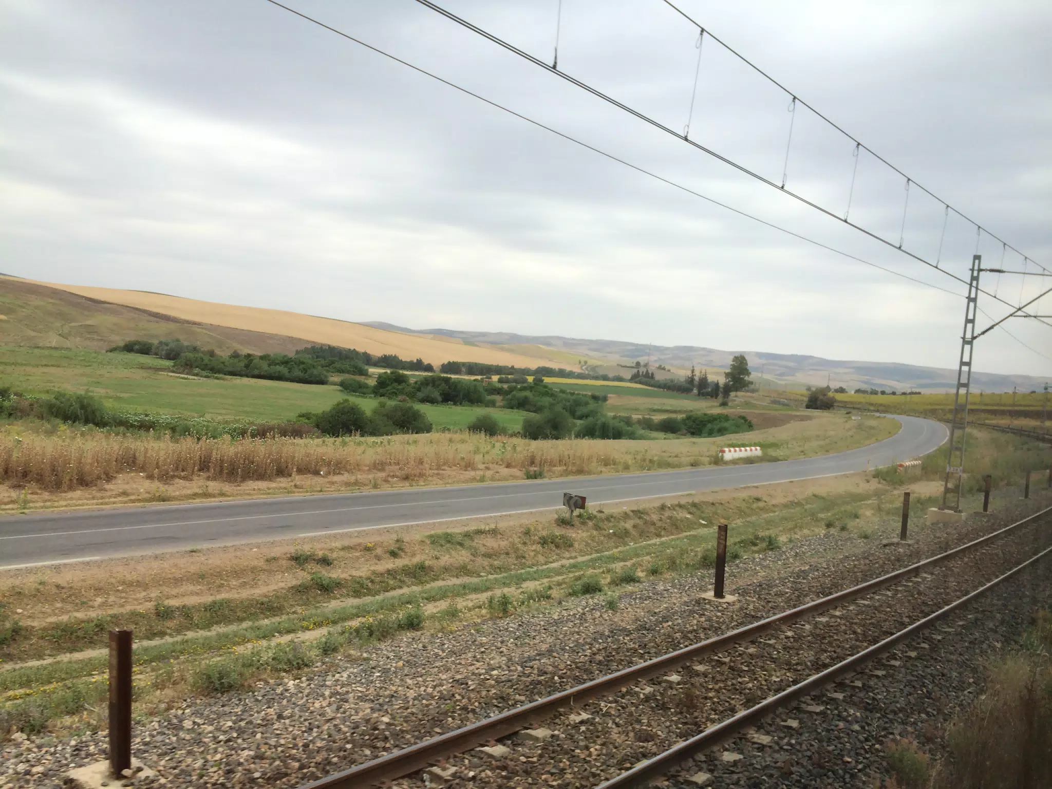 On the Train in Morocco
