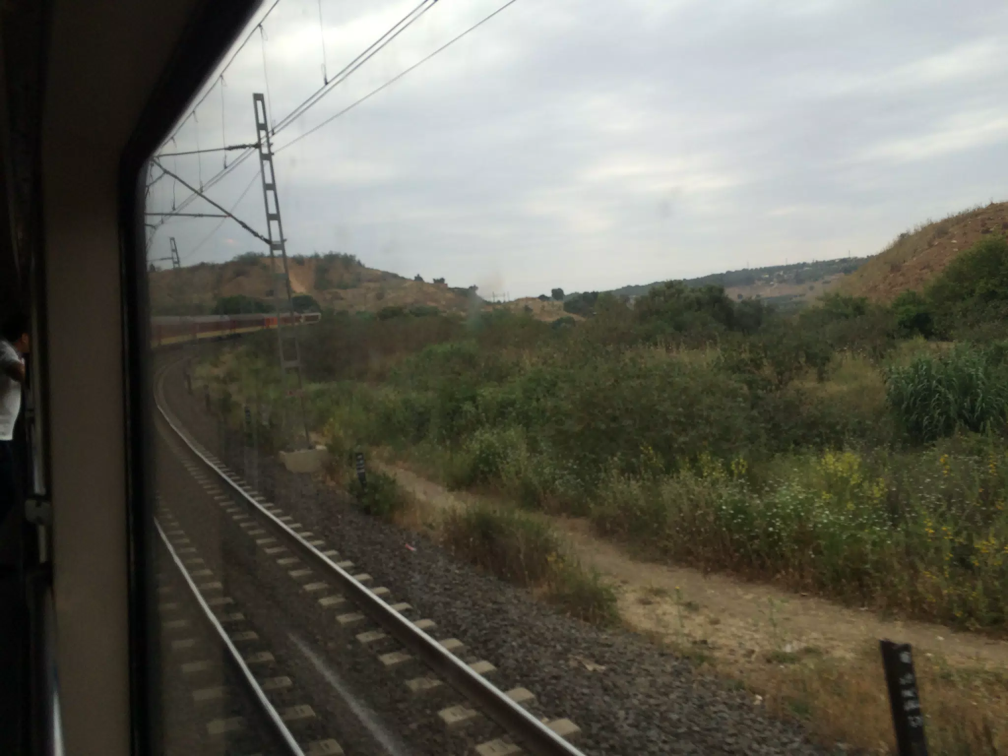 On the Train in Morocco