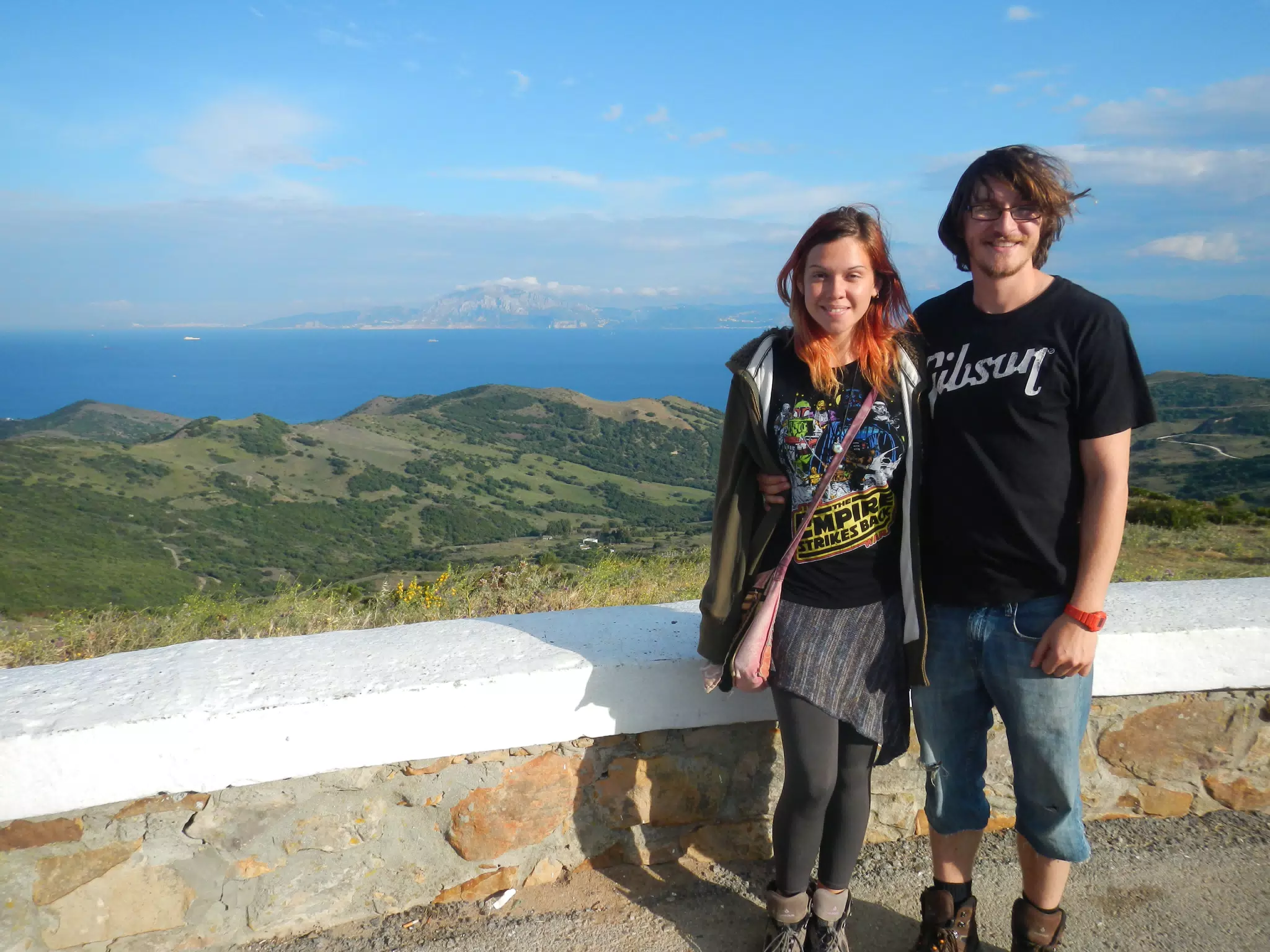 Rachel and Shawn at the Straight of Gibraltlar